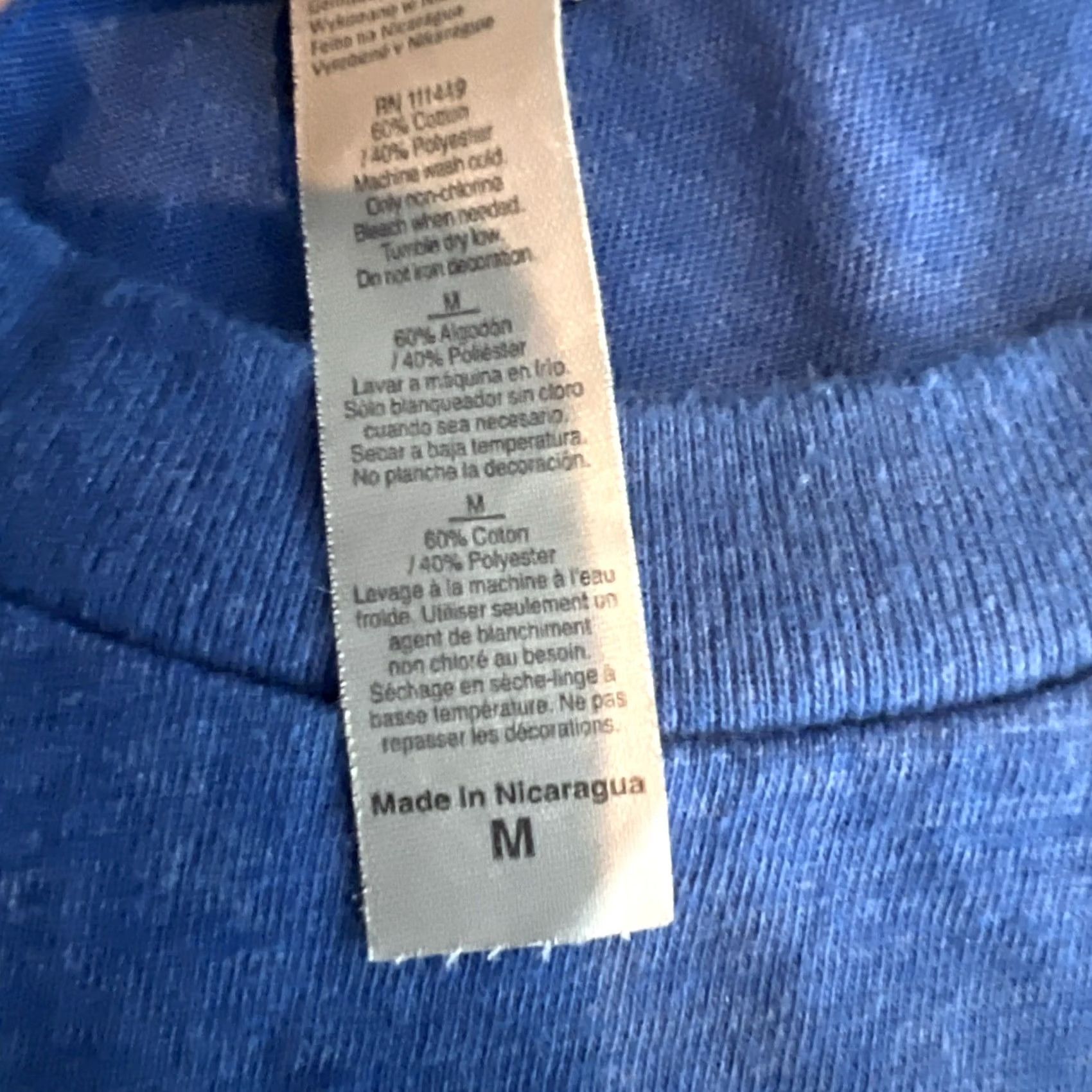 Next Level Rare Rock the Vote Logo Tee Shirt Unisex Adults Medium Blue Graphic Print 2020s Voting Politics Next Level Shirt Size US M / EU 48-50 / 2 - 4 Thumbnail