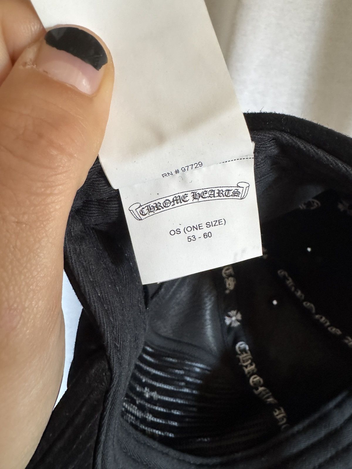 Chrome Hearts Chrome Hearts Black Suede Leather Dagger Hat Size ONE SIZE - 7 Thumbnail
