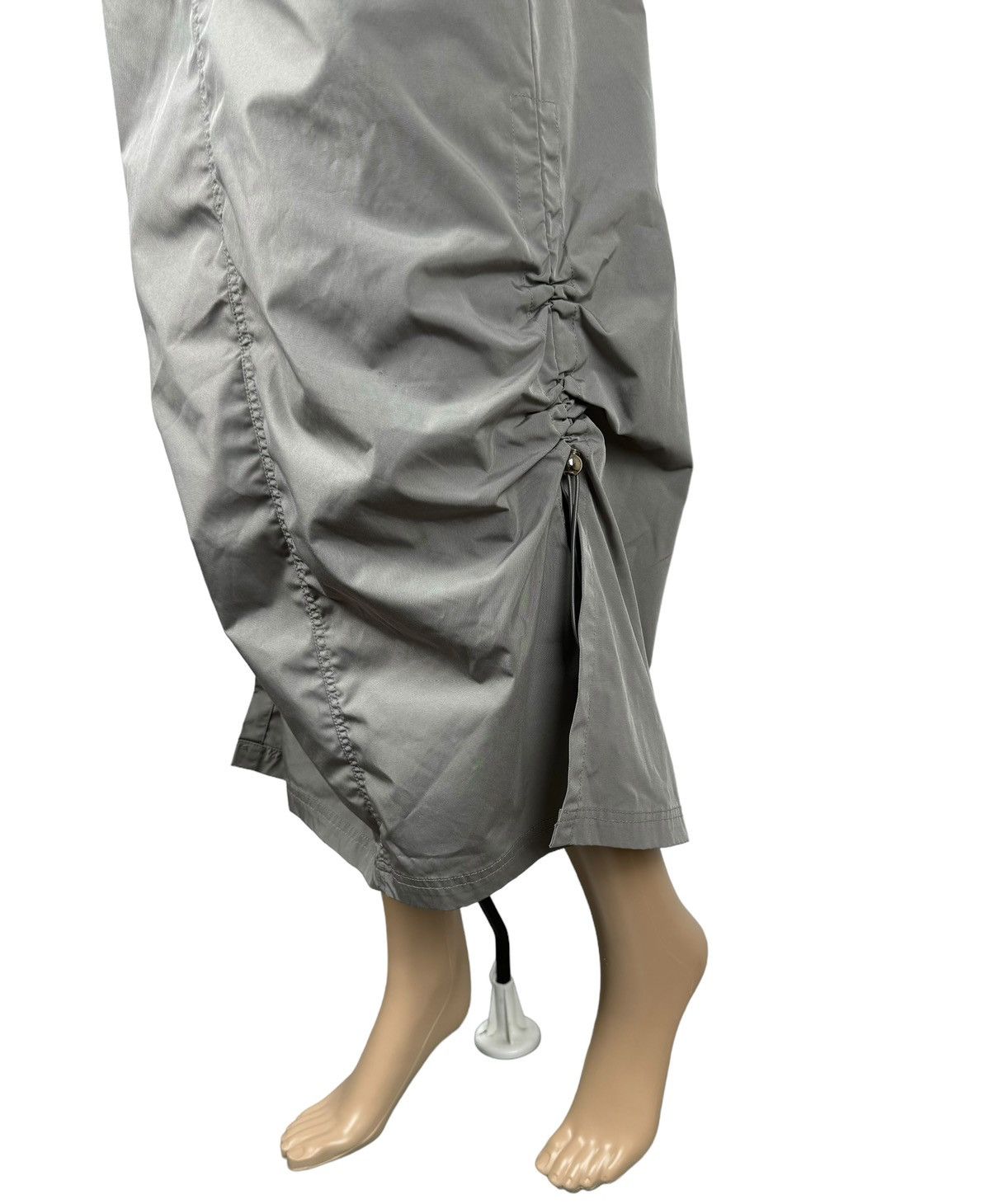 Designer Apea Nylon Maxi Skirt Drawstring Long size L Size 28" / US 6 / IT 42 - 2 Thumbnail