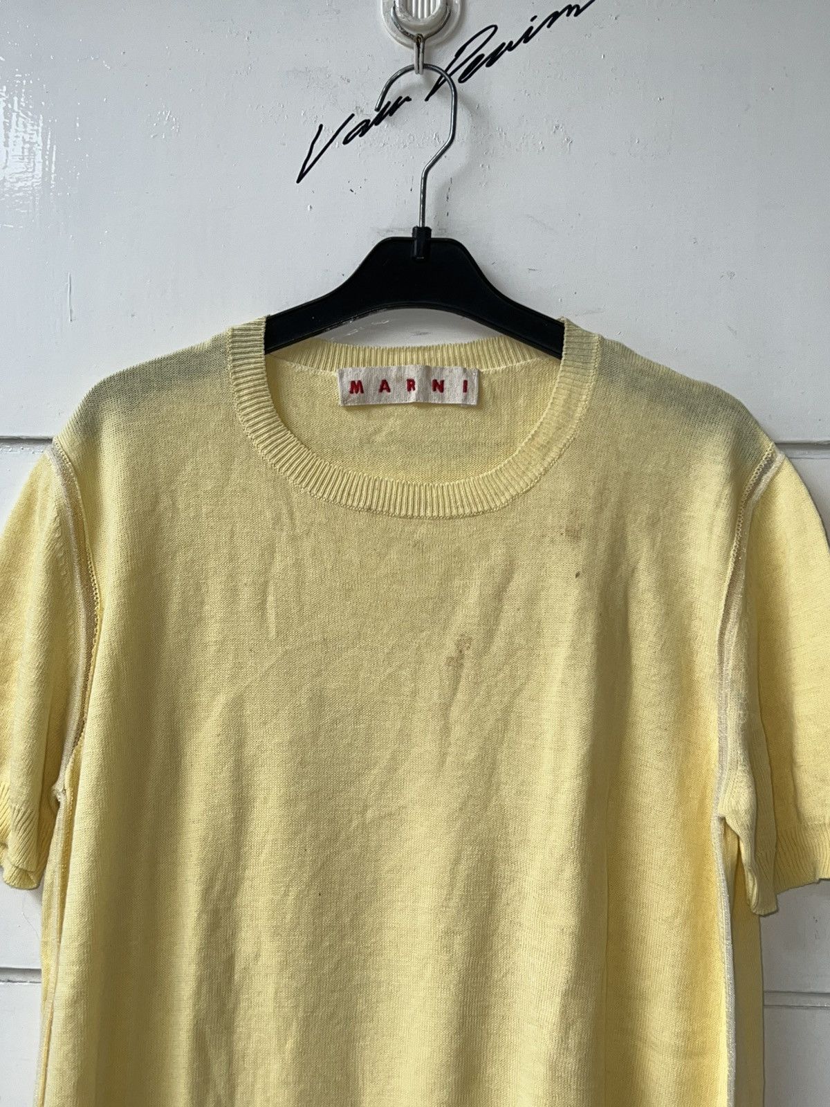 Marni MARNI Yellow Knit T-shirt Size US S / EU 44-46 / 1 - 11 Thumbnail