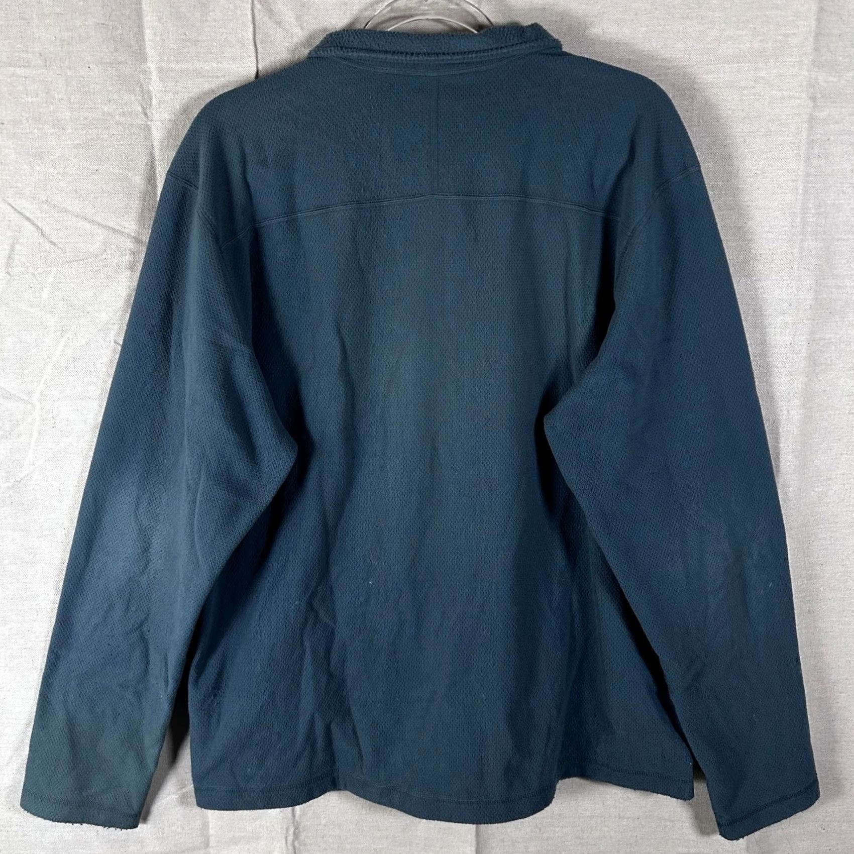 The North Face VINTAGE? No. The North Face Mens XL Blue Waffle Grid Full Zip Fleece Jacket Mock Neck Hiking Size US XL / EU 56 / 4 - 3 Thumbnail