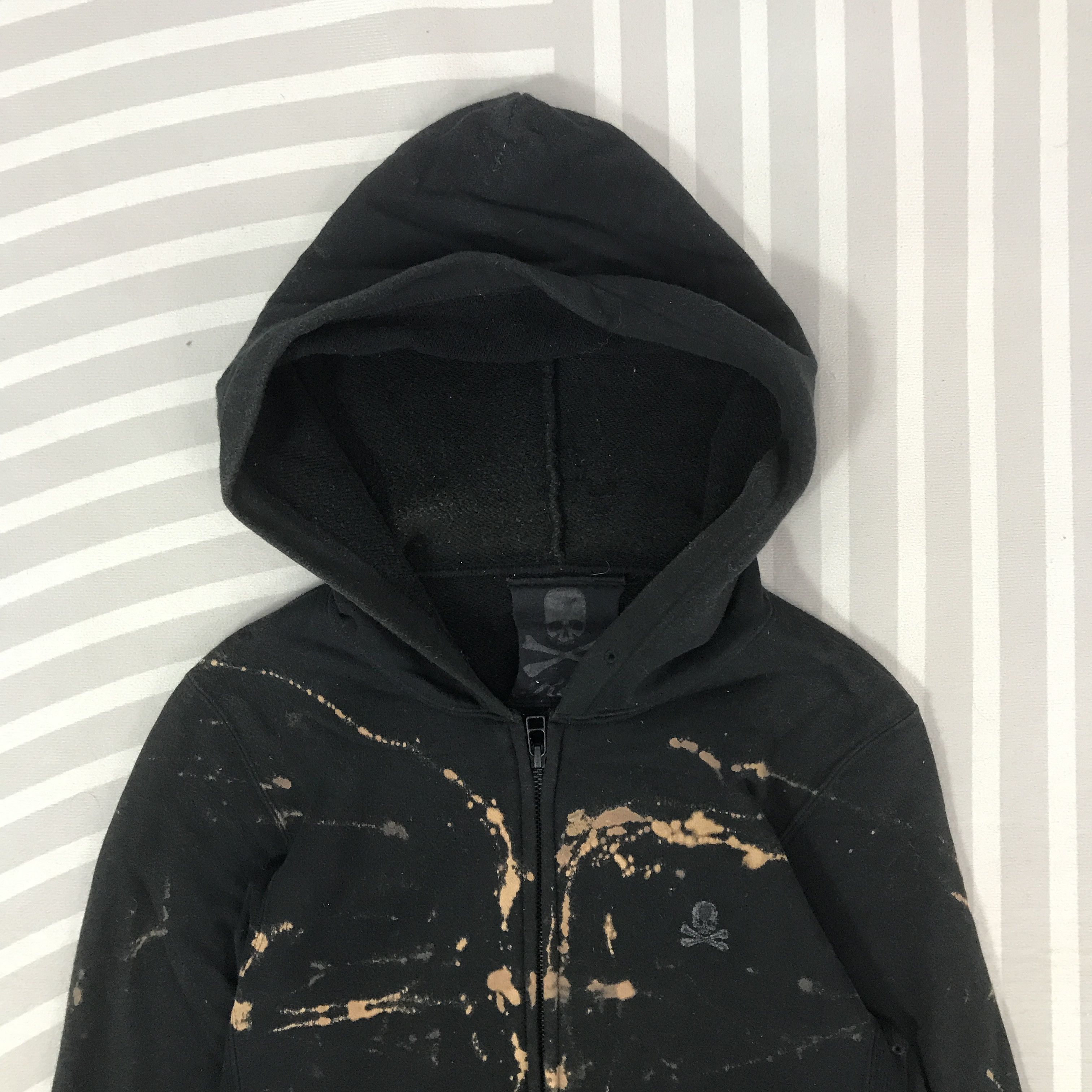 Roen Vintage Roen Acid wash Style Black Skull hoodie Jacket Size US XS / EU 42 / 0 - 3 Thumbnail