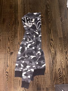 Bape Sta Pattern Shark Full Zip Hoodie Grailed