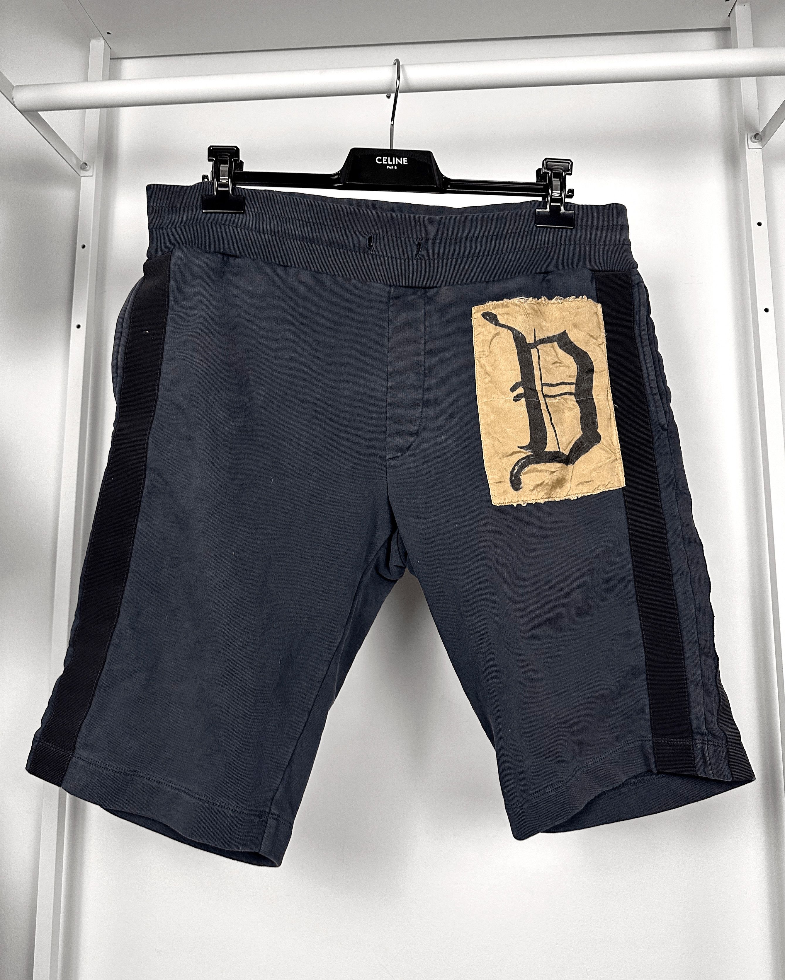 Dries Van Noten Gothic Letter D Patch Shorts
