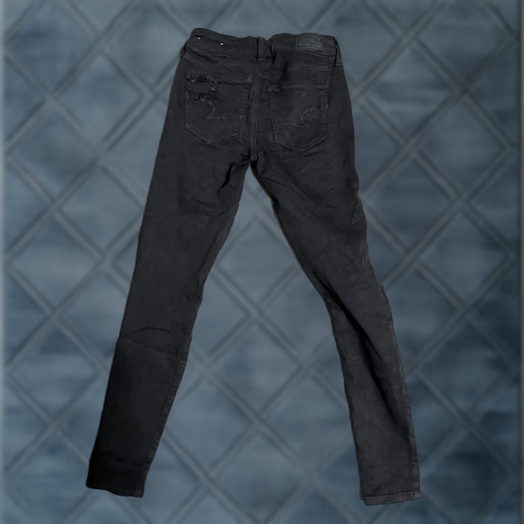 American Eagle Outfitters American Eagle Black Next Level Stretch Mid Rise Jegging Pants Women Size 0 Corduroy Size 25" / US 0 / IT 36 - 1 Thumbnail