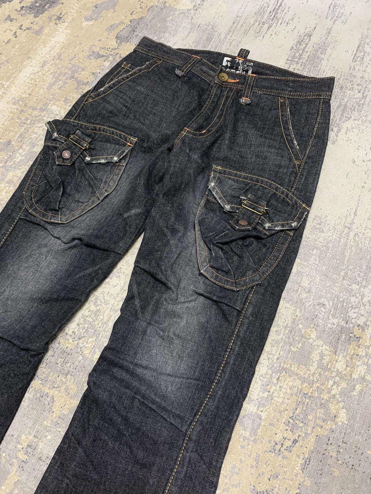 Edwin Edwin 505 ifsixwasnine Style Cargo Flared Jeans W31x30 Size US 31 - 3 Thumbnail