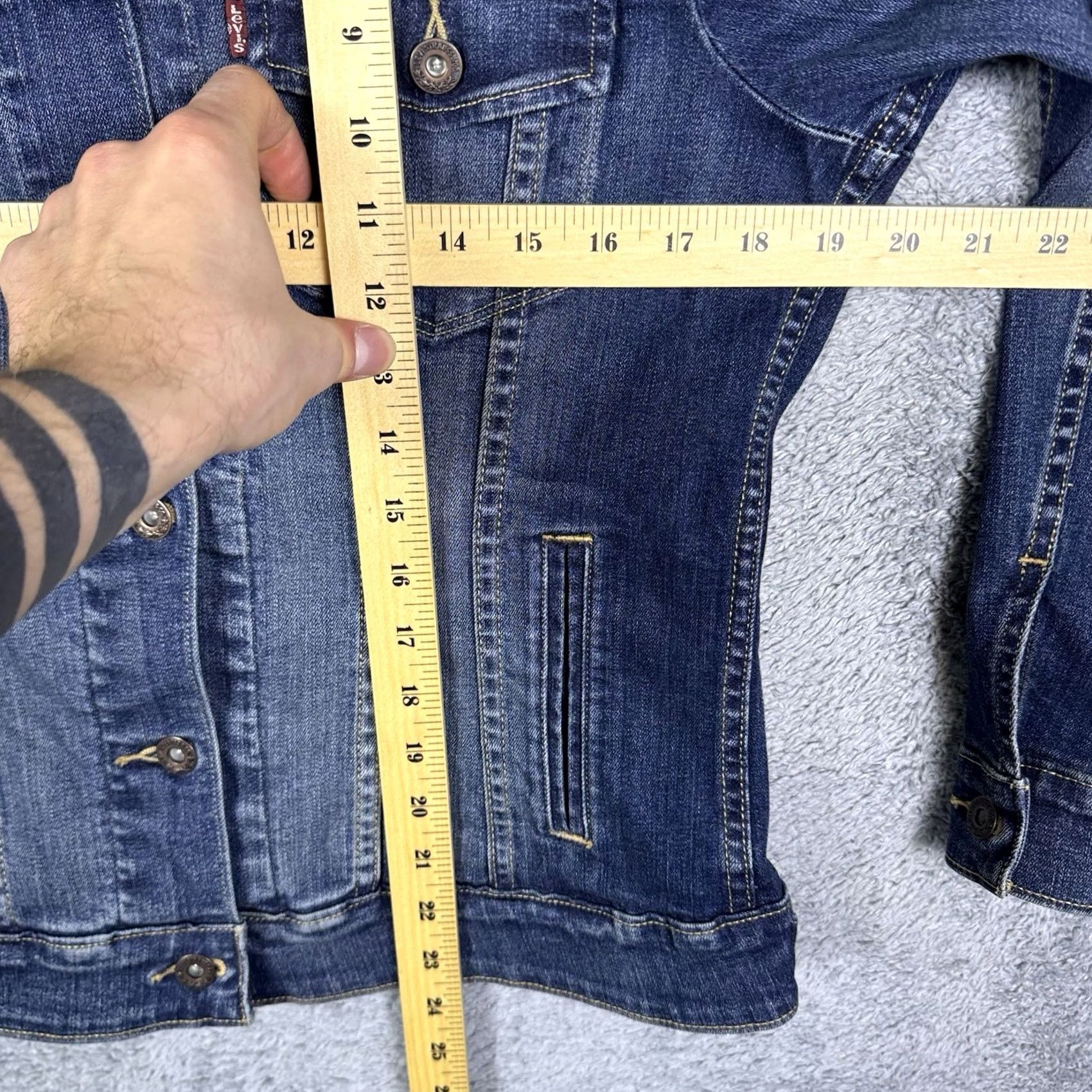 Levi's Levi's Trucker Denim Jacket Womens L Medium Wash Western Short Type 3 Casual Shirts Jackets? Size 36" / US 14 / IT 50 - 7 Thumbnail