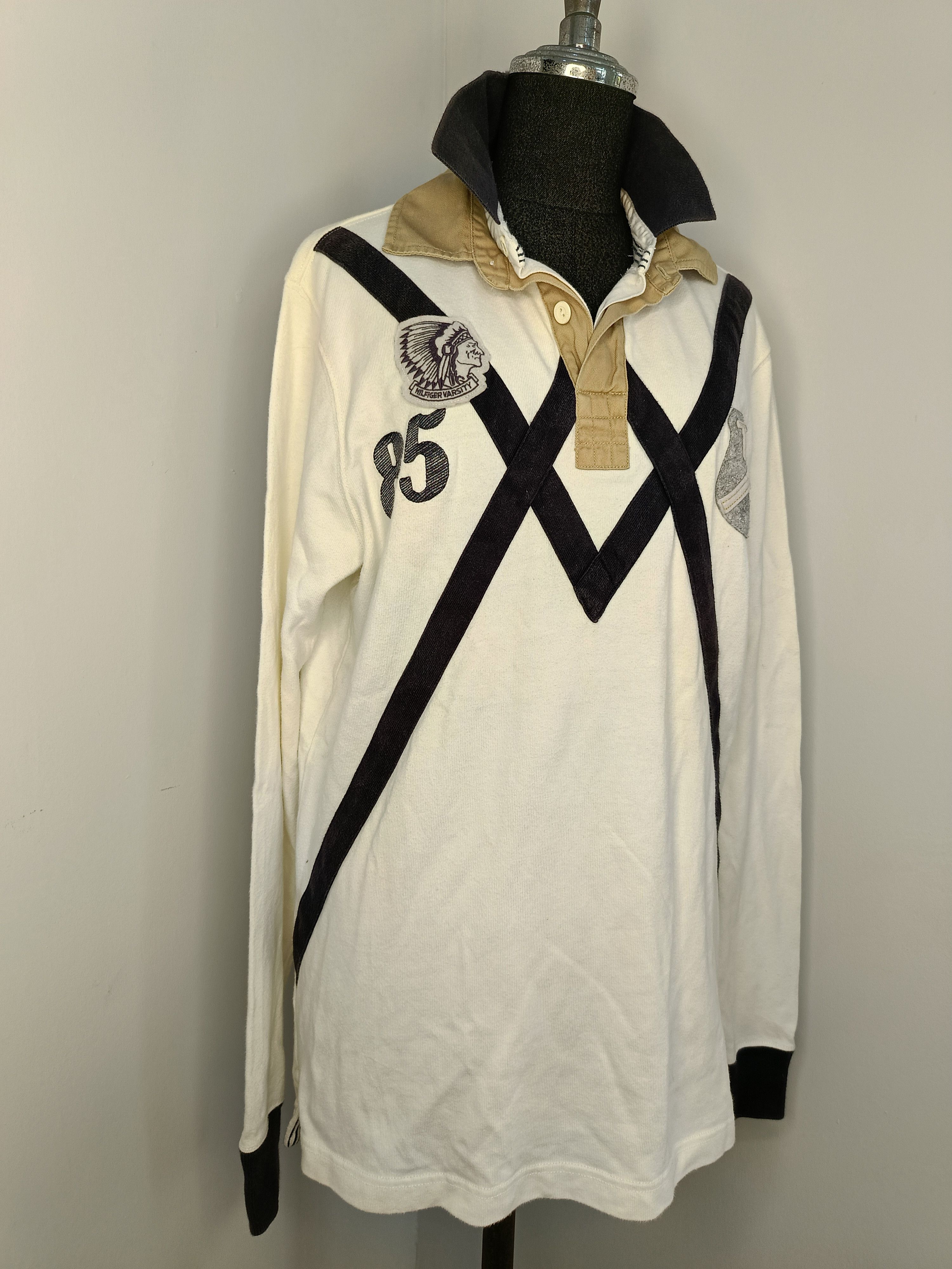 Tommy Hilfiger Tommy Hilfiger rugby polo long sleeve tshirt 90s vintage Size US M / EU 48-50 / 2 - 2 Thumbnail