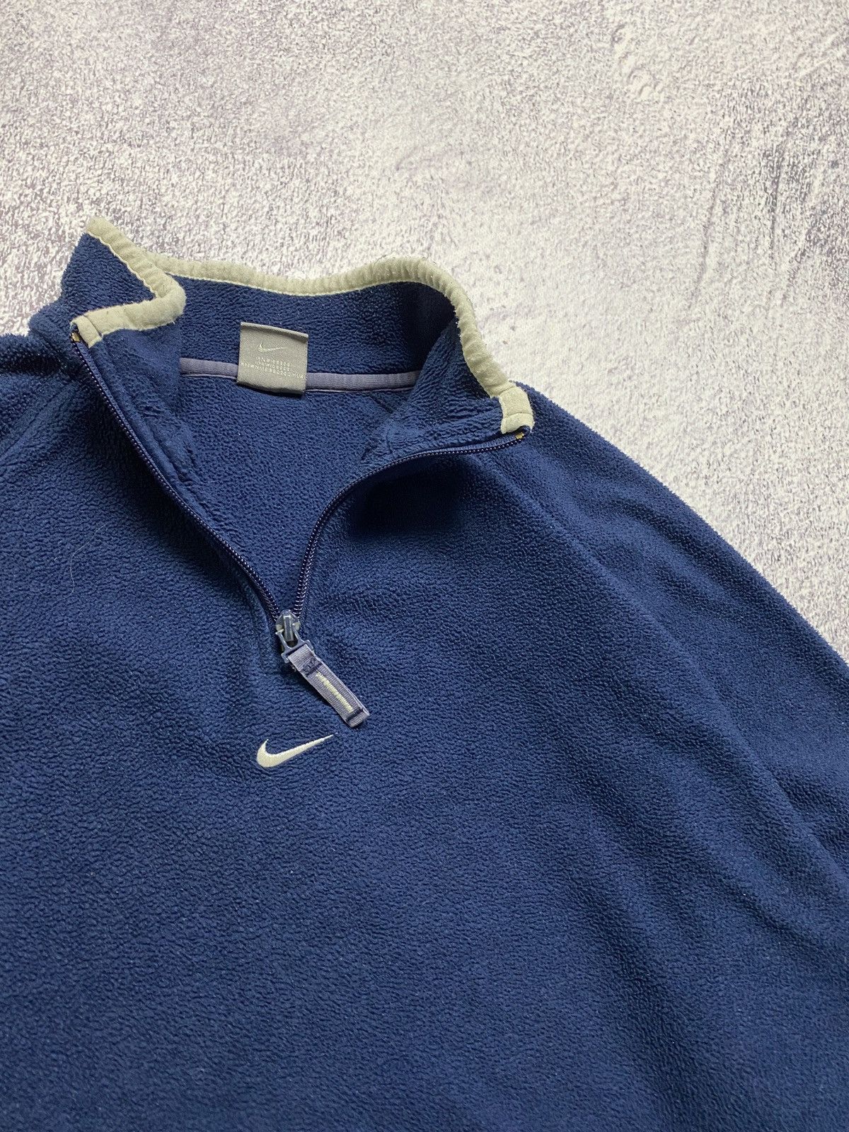 Nike × Vintage Vintage Nike Center Logo Fleece 1/4 Zip Jacket Size US S / EU 44-46 / 1 - 4 Thumbnail