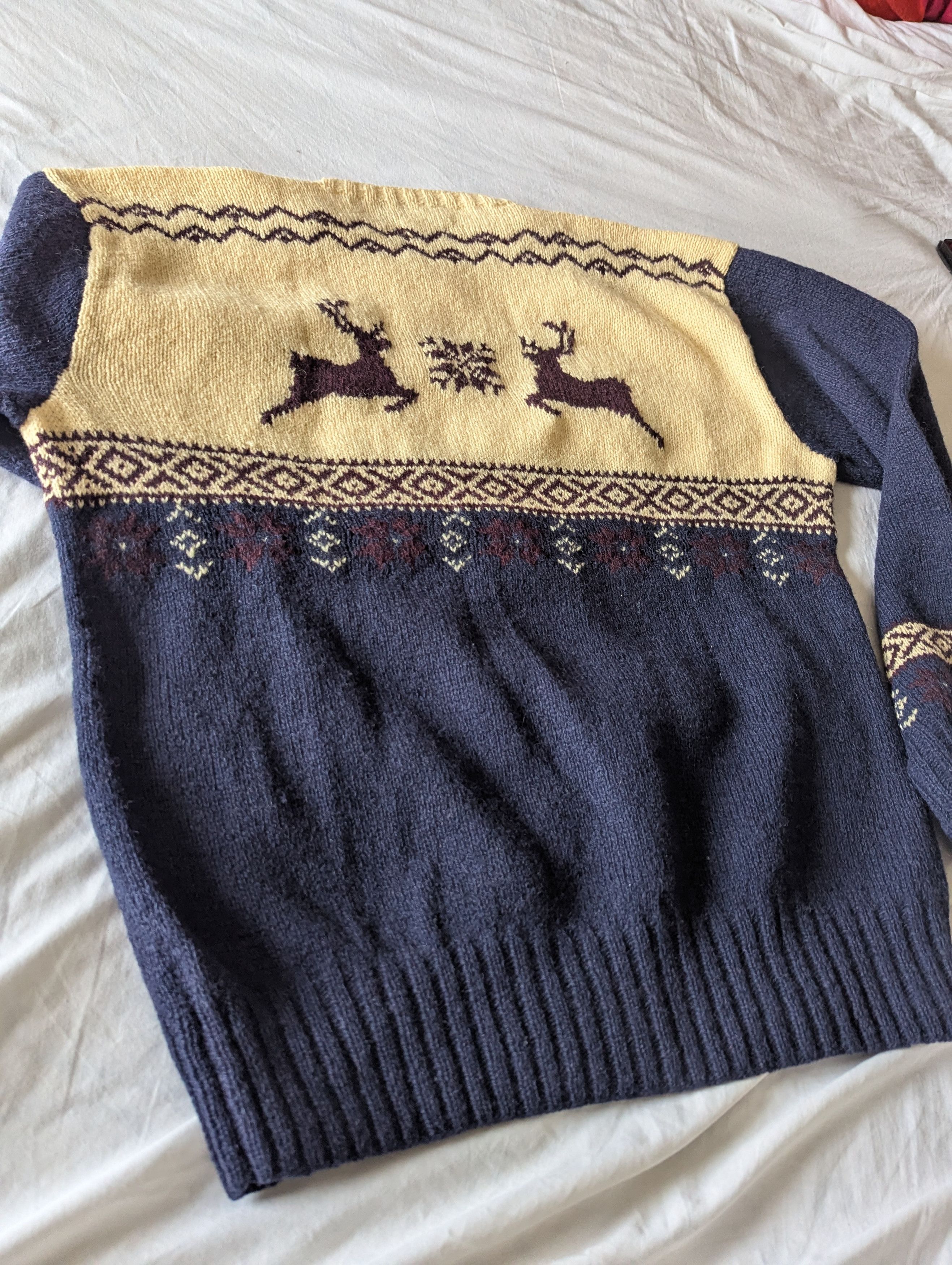 Polo Ralph Lauren 100% Wool,Hand Knit Size US L / EU 52-54 / 3 - 3 Thumbnail