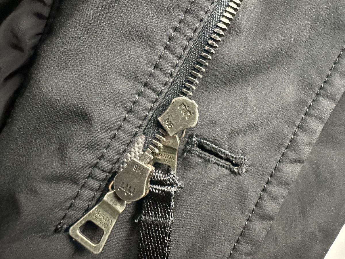 Prada PRADA Size 48 Hidden Placket Lamb Shearling Collar Coat Size US M / EU 48-50 / 2 - 10 Thumbnail