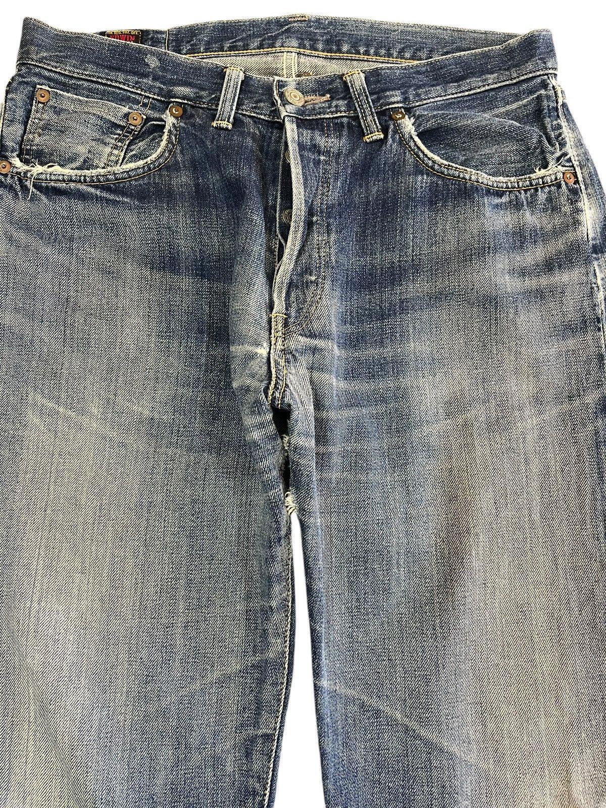 Beauty Beast Vintage Edwin 505SXX Selvedge Button Fly Denim Size US 33 - 2 Thumbnail