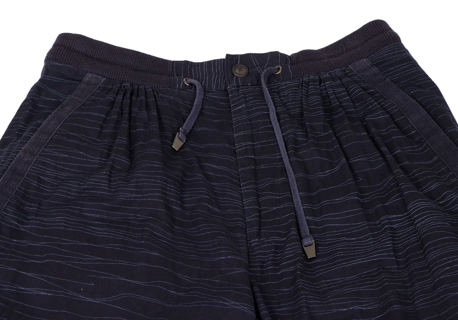 Issey Miyake Cotton Random Stripe Tapered Pants in Navy XL Size US 38 / EU 54 - 3 Thumbnail