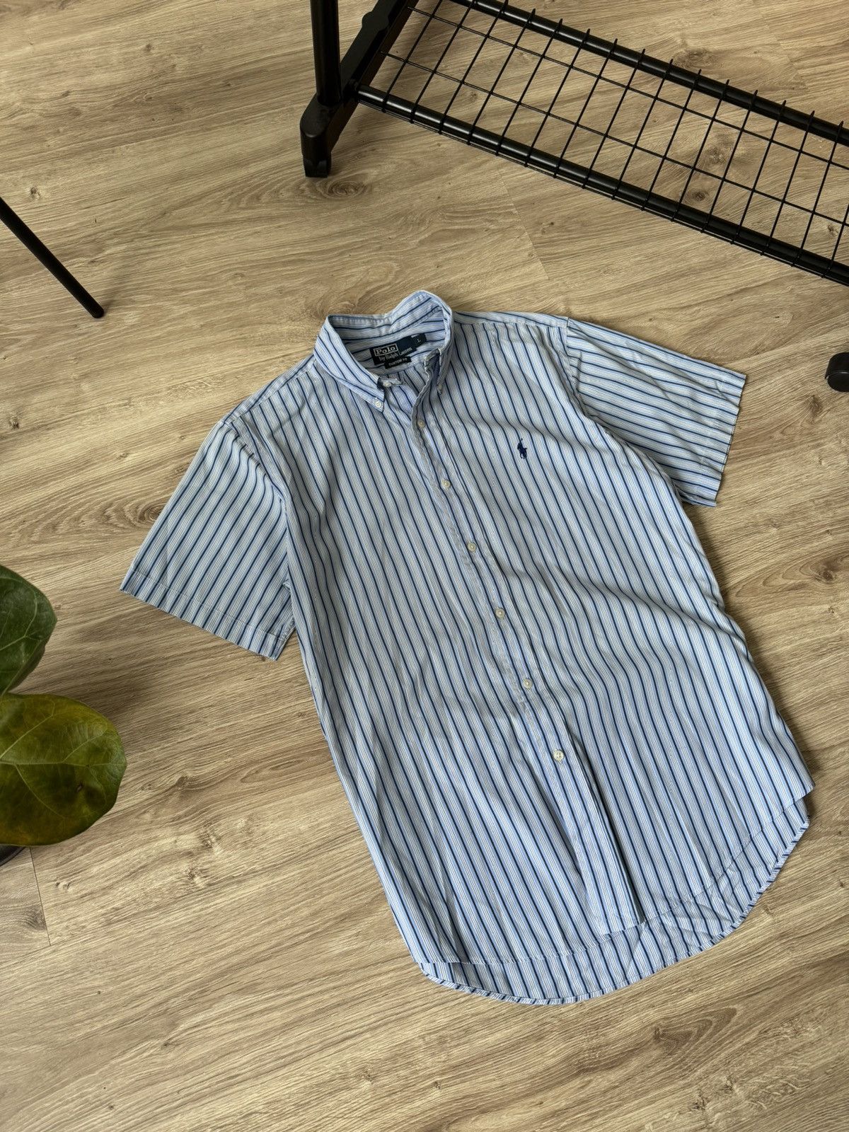Ralph Lauren Vintage Polo Ralph Lauren Striped Classic Work Shirt Size US L / EU 52-54 / 3 - 3 Thumbnail