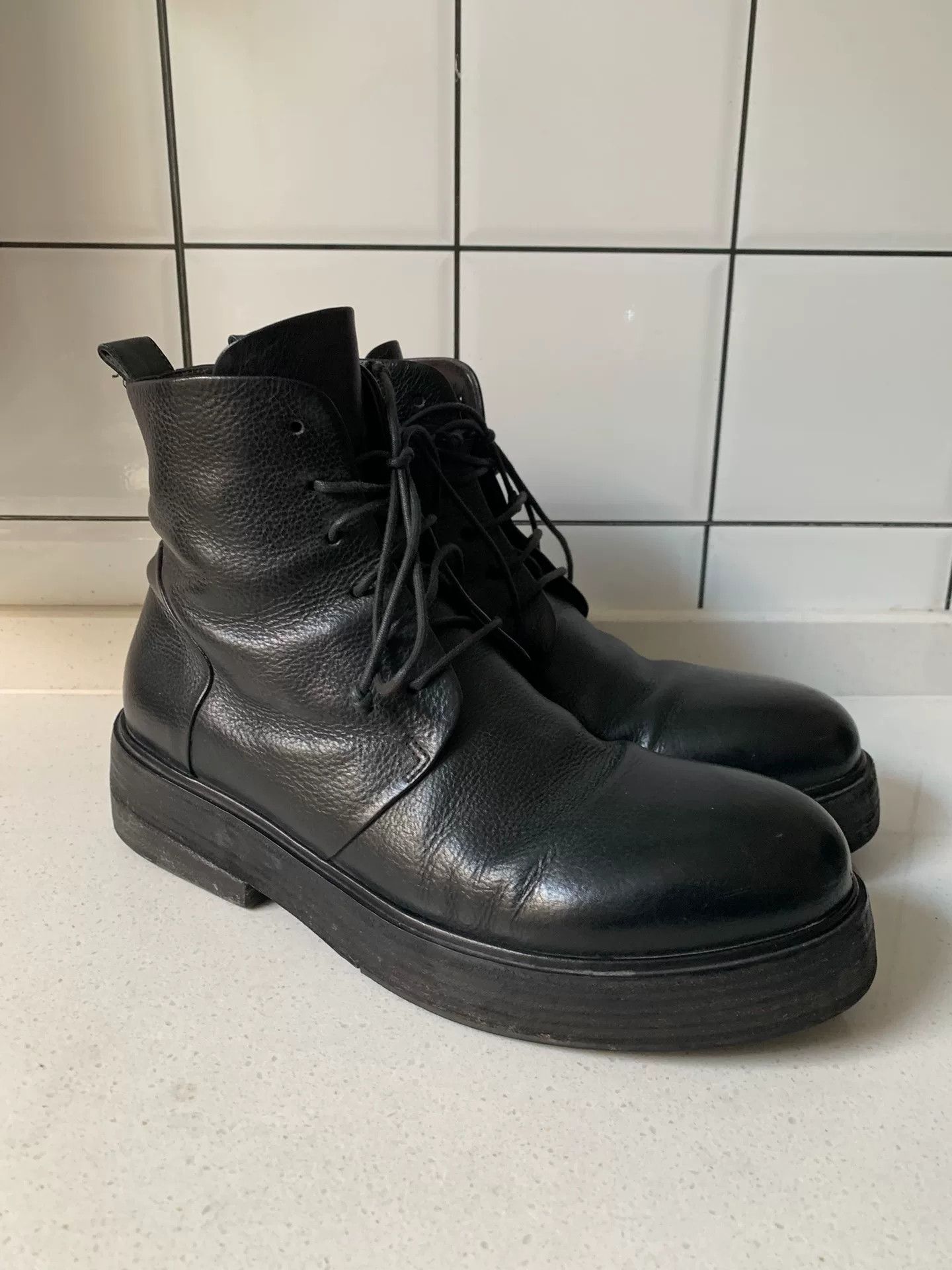 Marsell Marsell MM2846 Vegetable Tanned Calf Boots Size US 10 / EU 43 - 1 Thumbnail