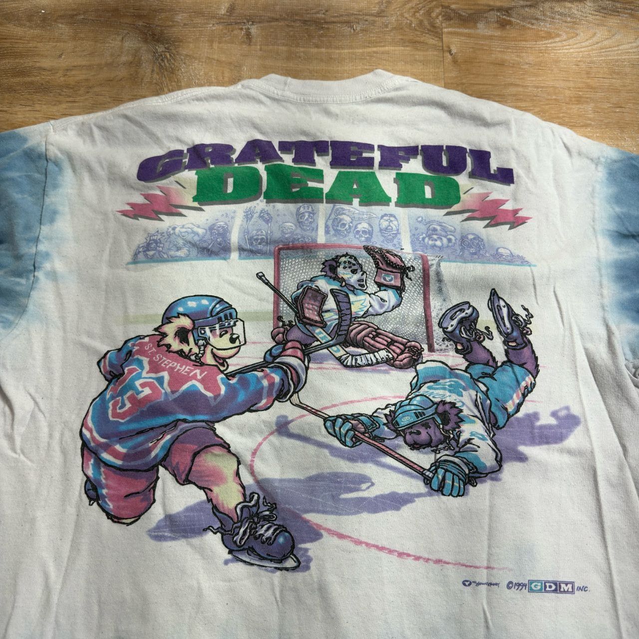 Liquid Blue Liquid Blue Mens XL Grateful Dead Hockey Tie Dye T-Shirt Size US XL / EU 56 / 4 - 2 Thumbnail