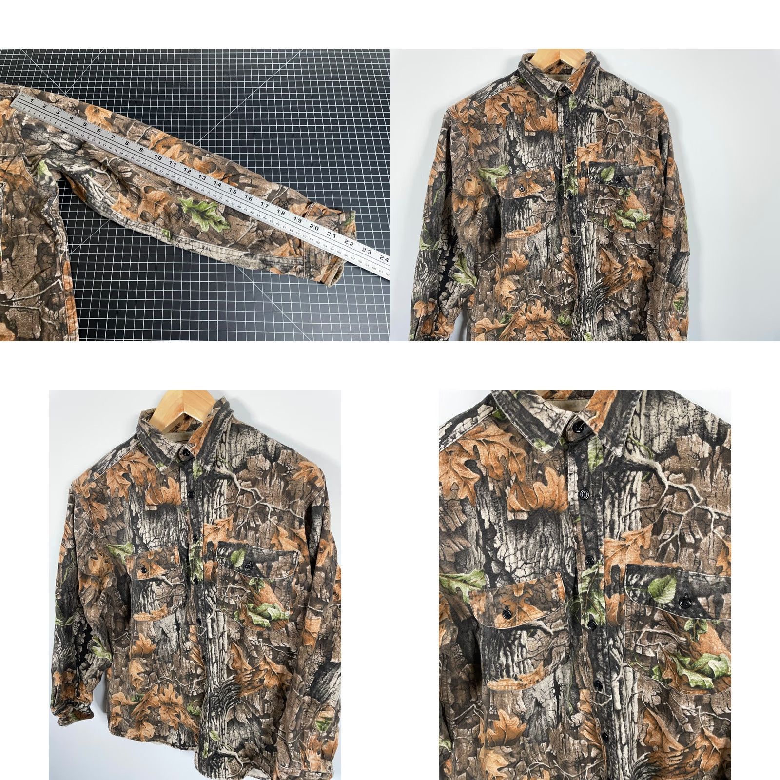 Vintage VINTAGE Northwest Territory Camouflage Flannel Shirt Men's Large Green Trebark Camouflage Shirt Size US L / EU 52-54 / 3 - 8 Thumbnail