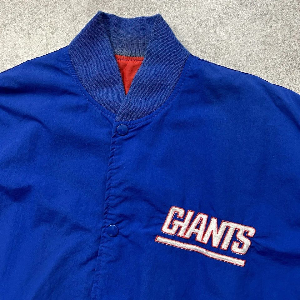 NFL × Starter × Vintage NEW YORK GIANTS STARTER SATIN JACKET MADE IN USA SIZE XL Size US XL / EU 56 / 4 - 2 Thumbnail