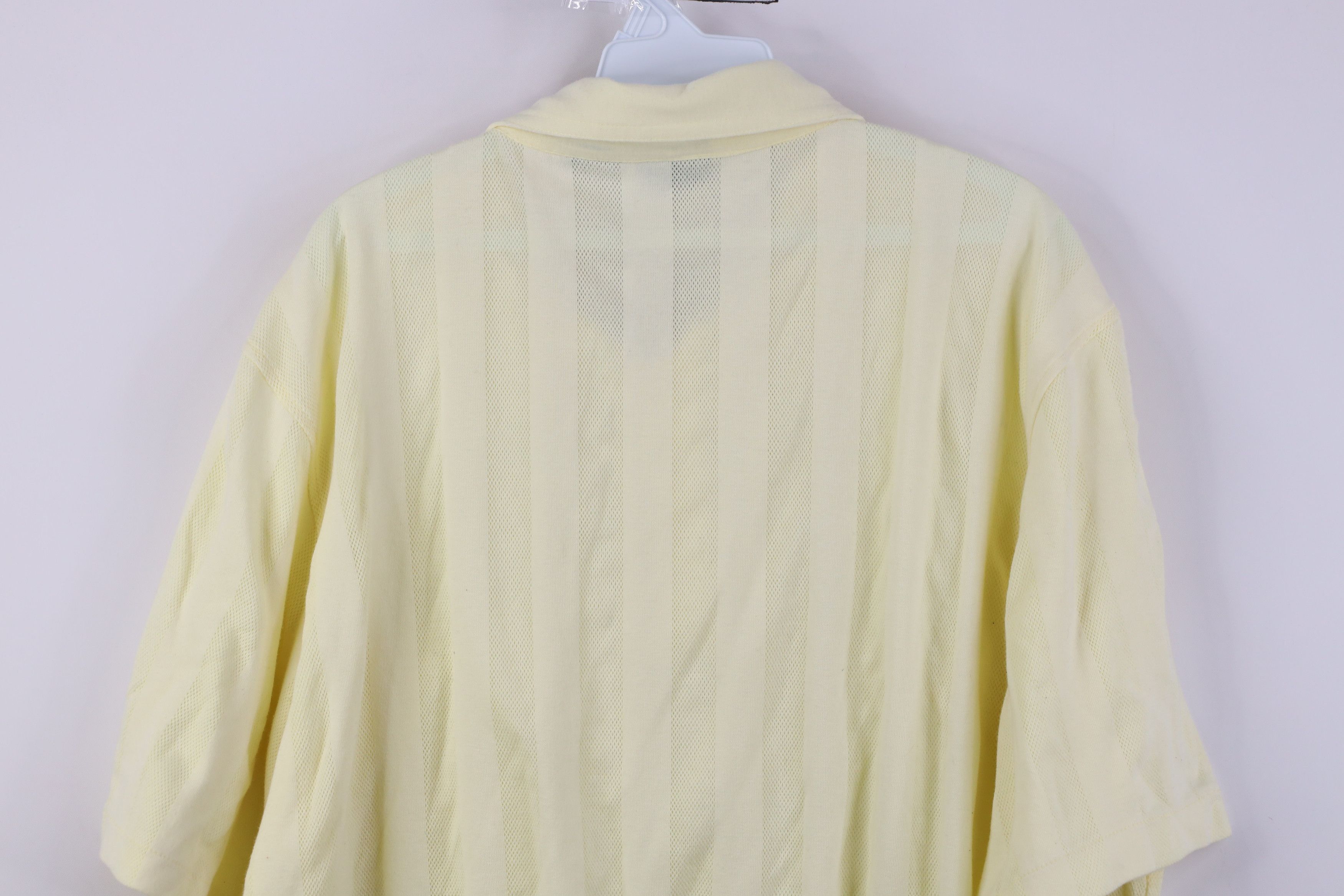 Vintage Vintage 90s Streetwear Collared Pullover Polo Shirt Yellow Size US XL / EU 56 / 4 - 10 Thumbnail