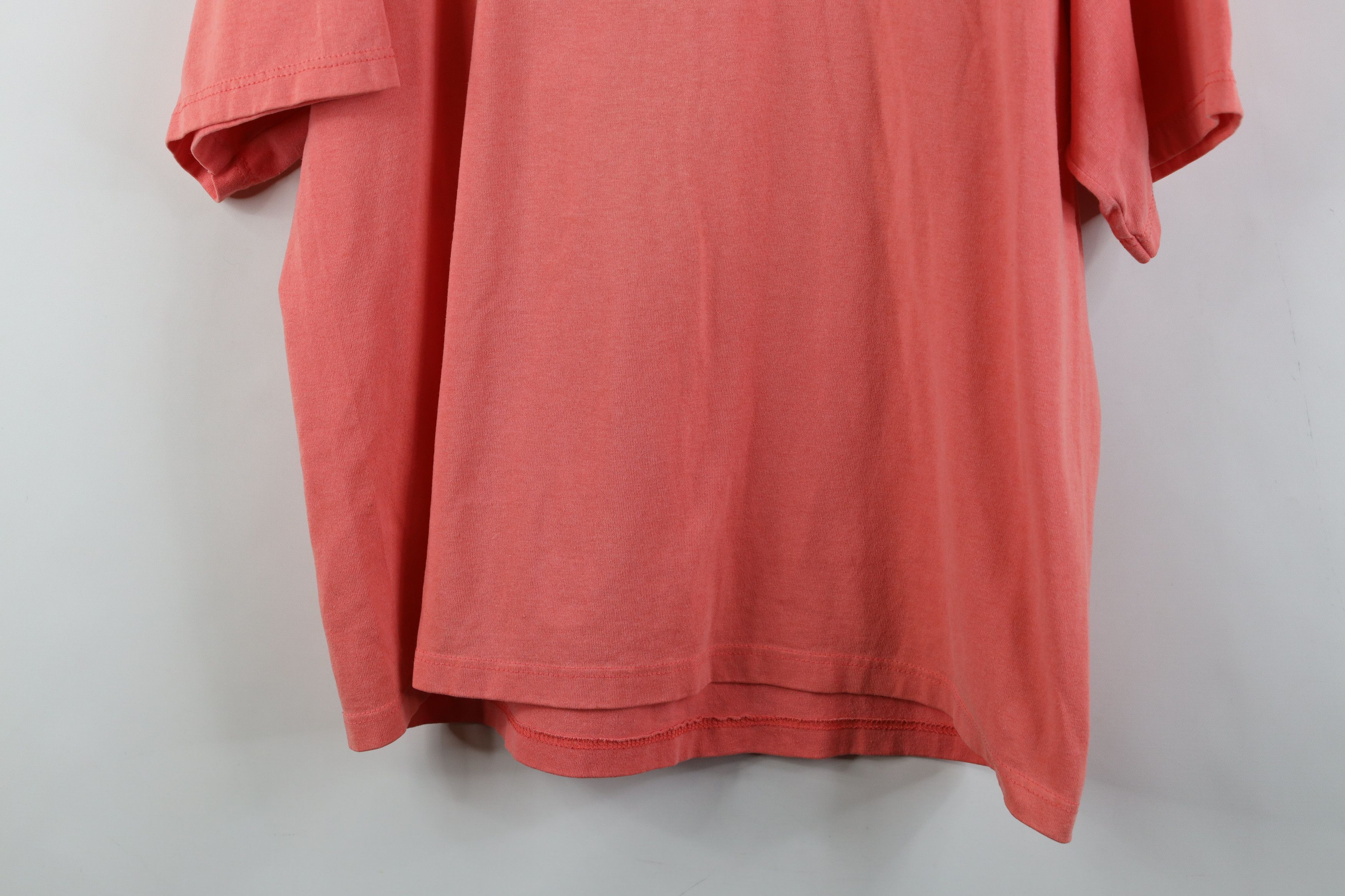 Vintage Vintage 90s Streetwear Blank Boxy Pocket T-Shirt Salmon USA Size L / US 10 / IT 46 - 12 Thumbnail
