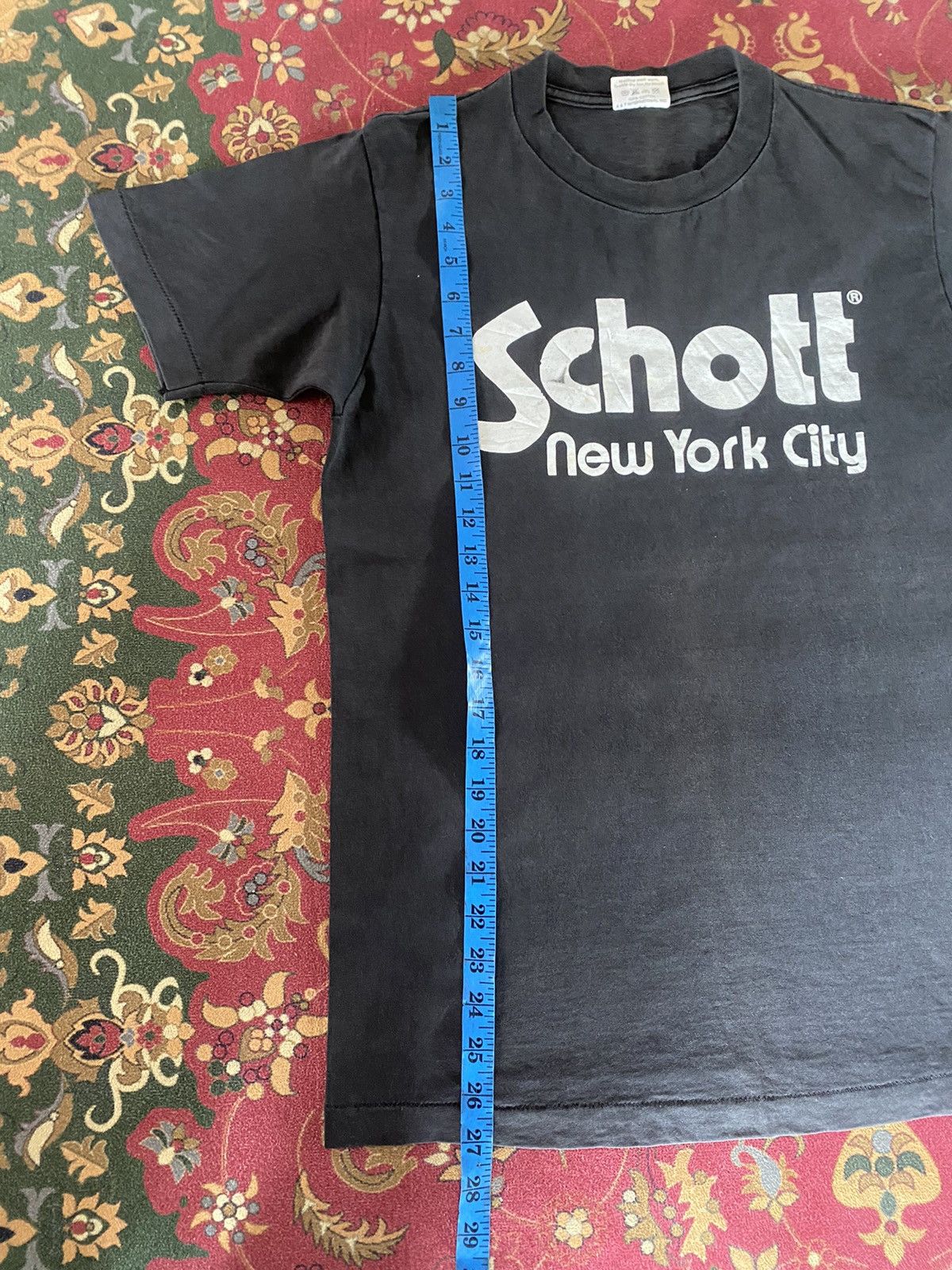 Schott 🔥RARE🔥Vintage 80’s Schott New York City Big Logo Size US S / EU 44-46 / 1 - 9 Thumbnail