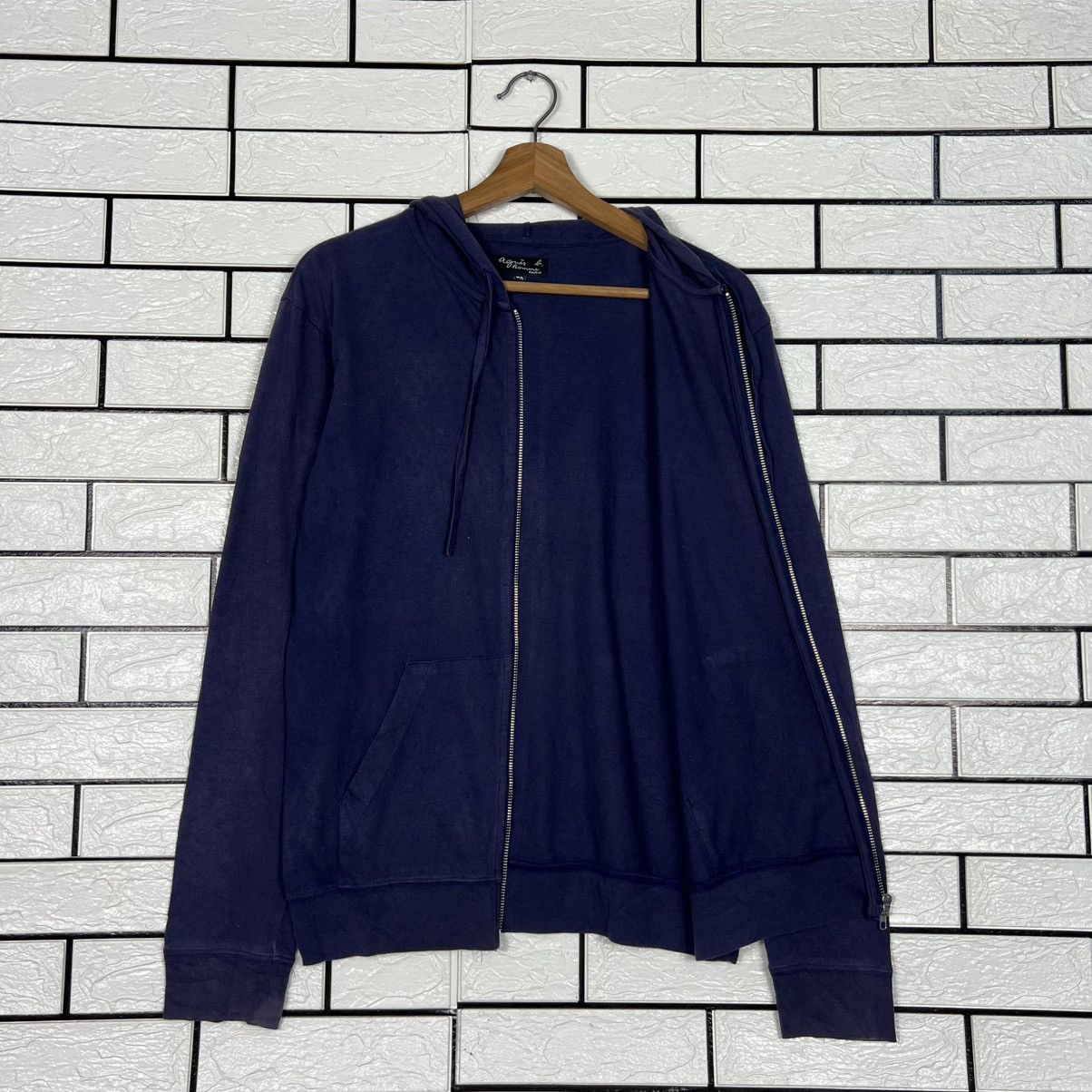 agnes b. Vintage AGNES B. HOMME Zipper Hoodie Sweatshirt #4105-C187 Size US S / EU 44-46 / 1 - 9 Thumbnail