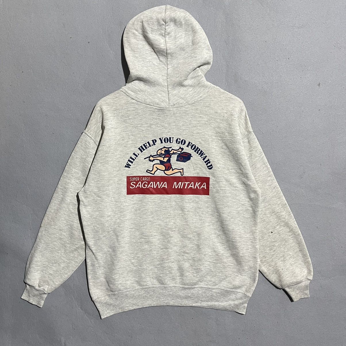 Jerzees Vintage 90s Jerzees Super Sweats Hoodie /Sagawa Mitaka Promo Size US L / EU 52-54 / 3 - 1 Thumbnail