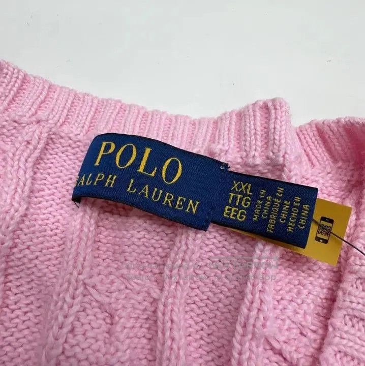 Polo Ralph Lauren Polo Ralph Lauren Men's Pink Cable. Size US XXL / EU 58 / 5 - 2 Thumbnail