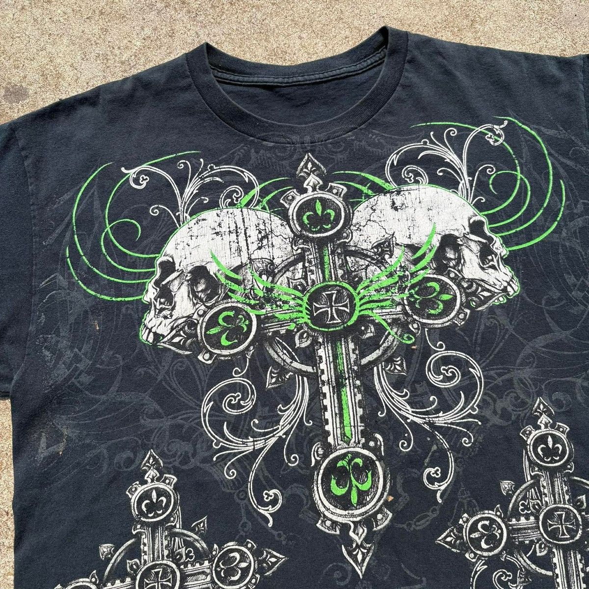 Affliction ❌SOLD❌Affliction Style Skull Cross Big Print Size US L / EU 52-54 / 3 - 3 Thumbnail