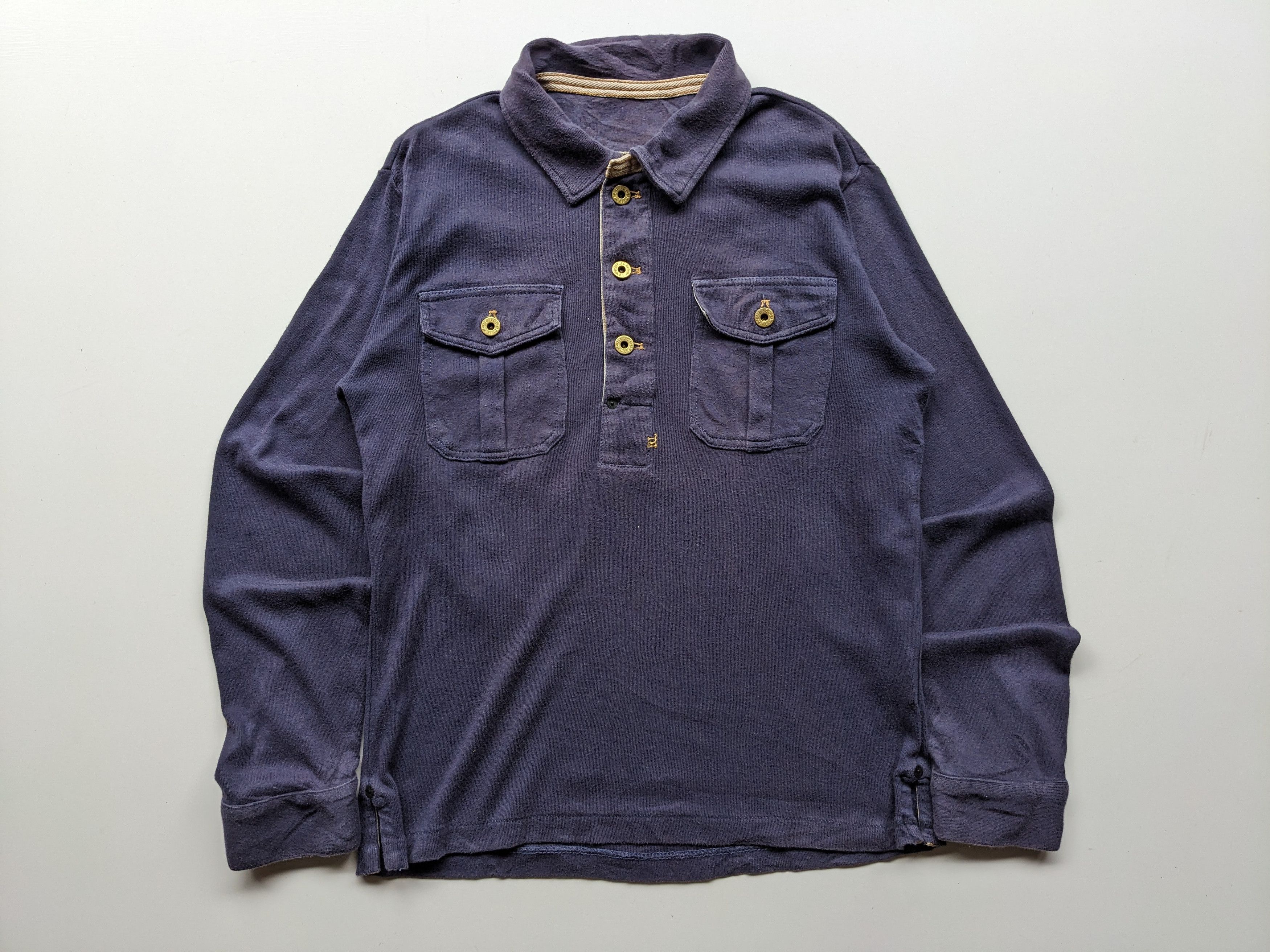 Polo Ralph Lauren × Ralph Lauren Polo Ralph Lauren Double RL collar tee Size US M / EU 48-50 / 2 - 1 Thumbnail