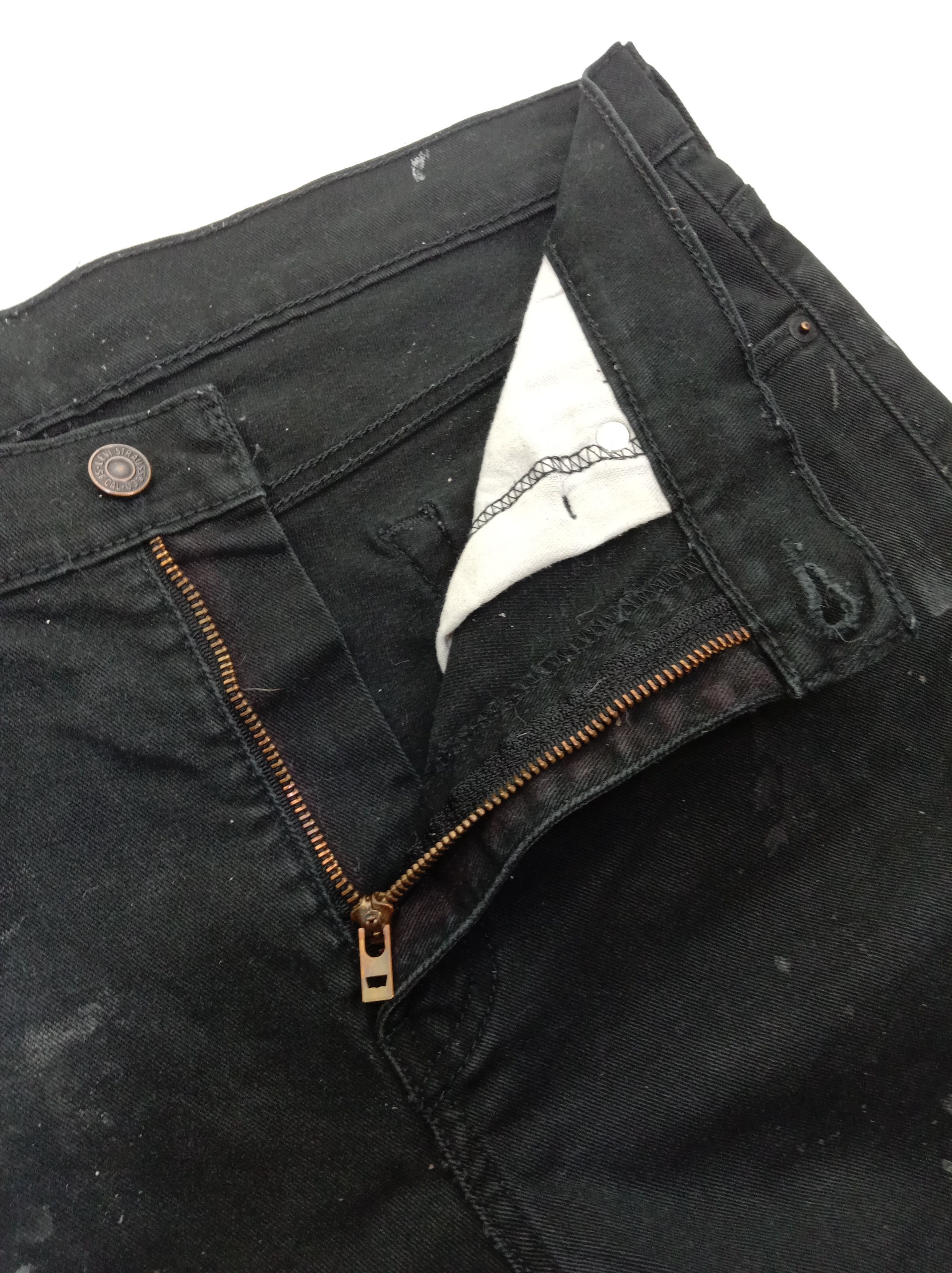 Levi's Vintage Levi's 510 Jeans Super Black Paint Splatter Denim Size US 34 / EU 50 - 9 Thumbnail