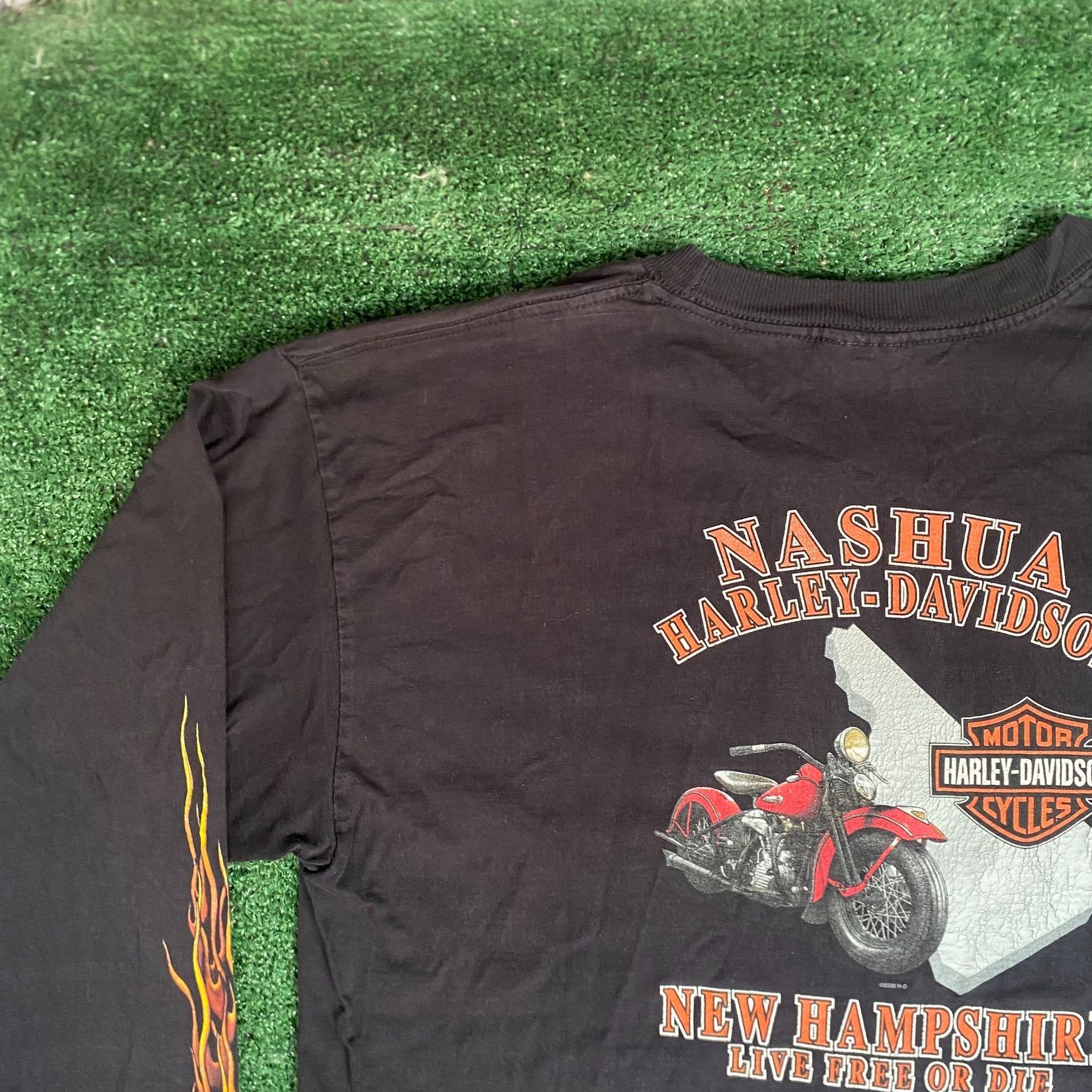 Harley Davidson Vintage Y2K Harley Davidson Shirt Biker Motorcycle Logo Tee Size US XL / EU 56 / 4 - 7 Thumbnail