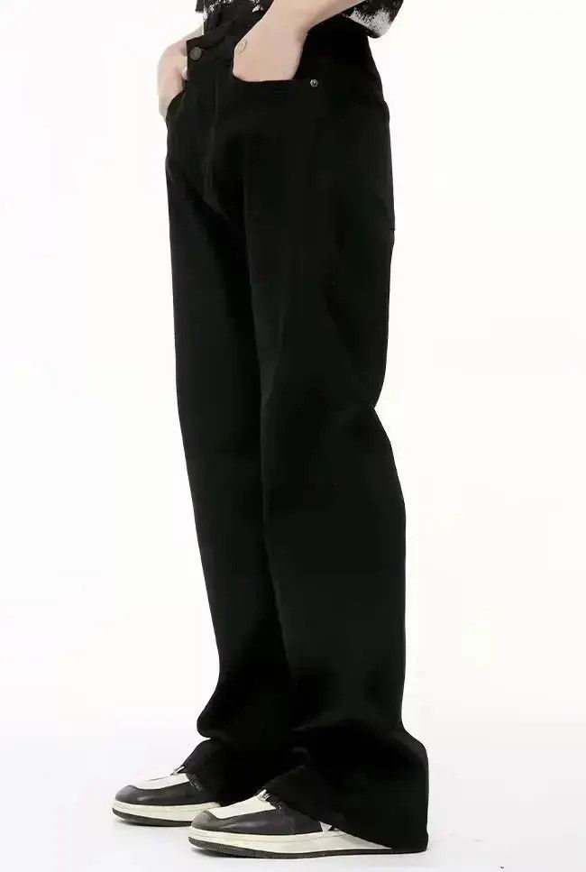 Japanese Brand Casual straight black jeans pants Size US 34 / EU 50 - 6 Thumbnail