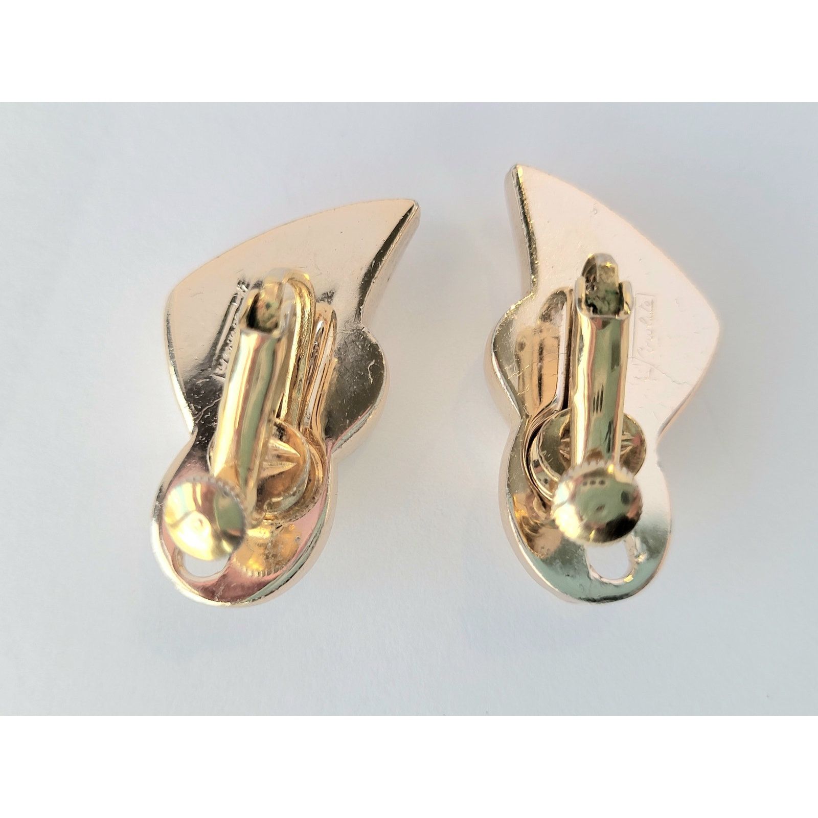 Other Vintage Pegasus Coro Earrings Art Deco MCM Signed Corolite Size ONE SIZE - 3 Thumbnail