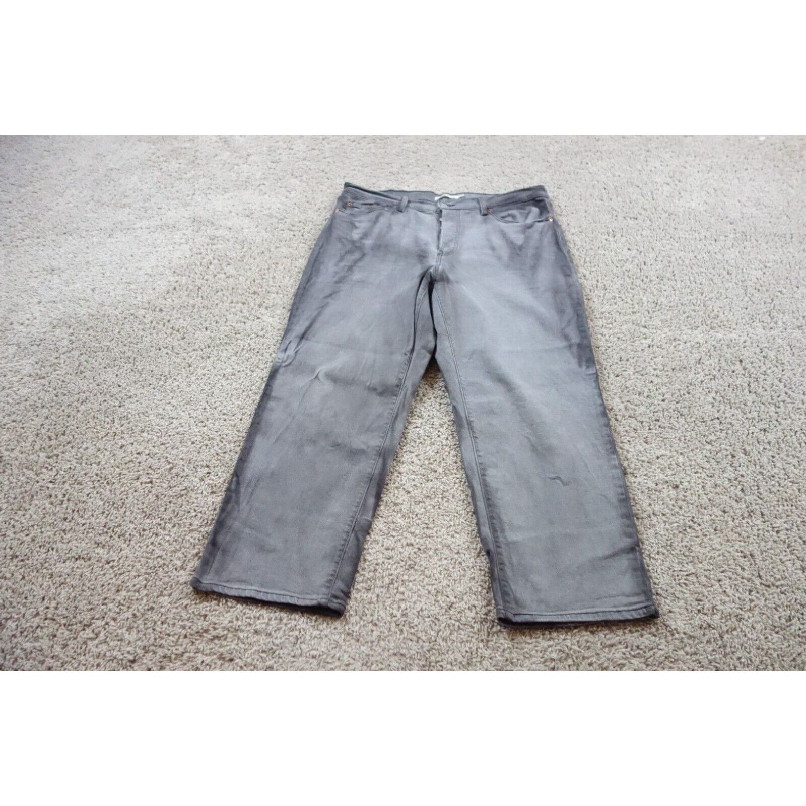 levi-s-levis-jeans-womens-16w-gray-ribcage-straight-ankle-button-fly