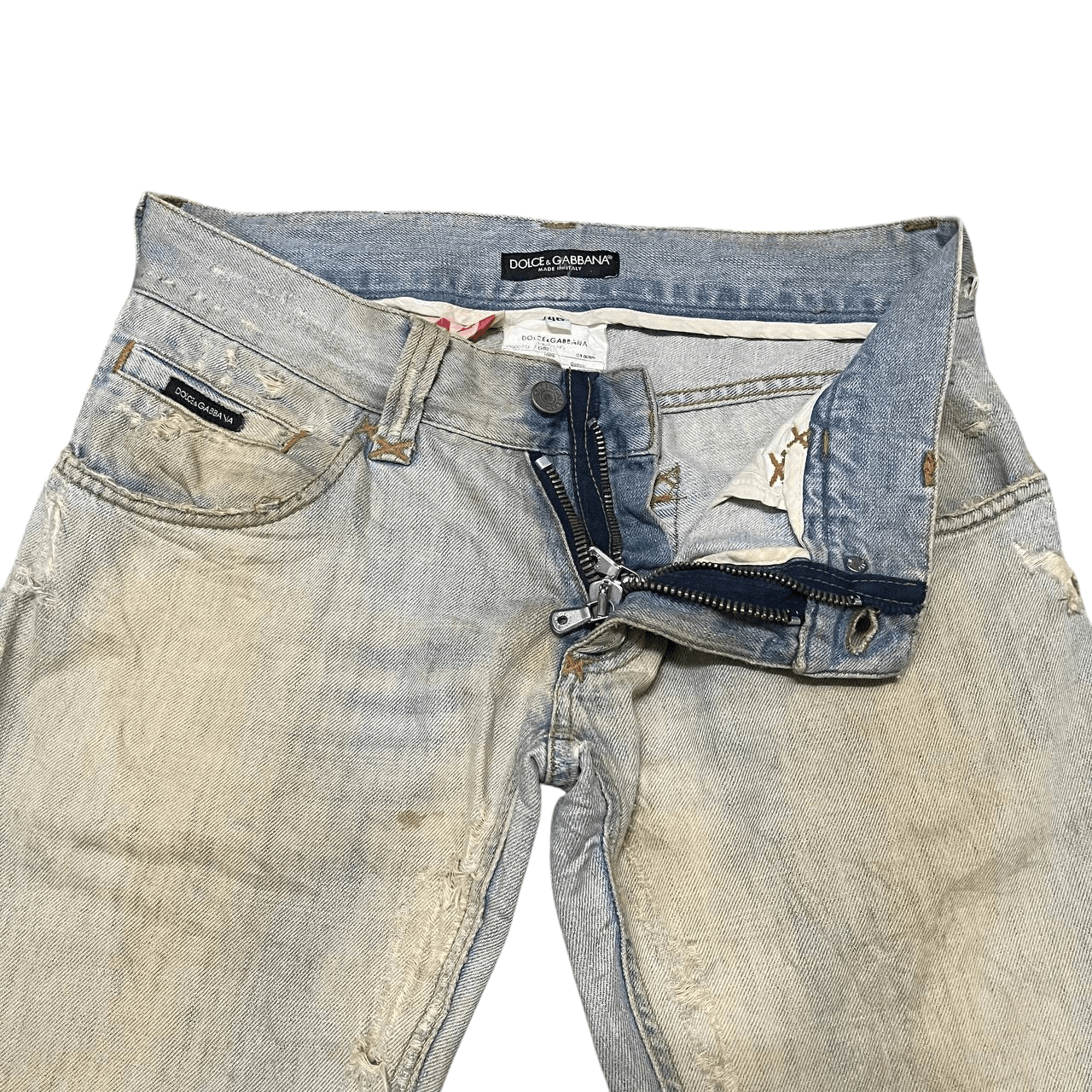 Dolce & Gabbana Vintage Dolce And Gabbana Denim Double Zipper 12 Slim Size US 31 - 11 Thumbnail