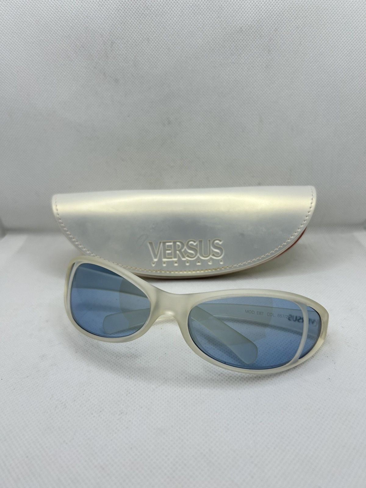Versus Versace Versus Versace White Blue Lens Sunglasses - Model 1085 Size ONE SIZE - 5 Thumbnail