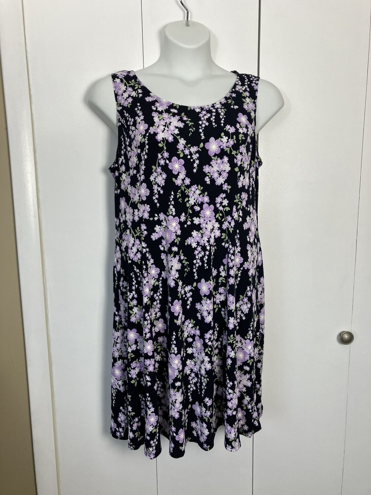 Other Perceptions Petite Floral Flare Sleeveles Dress Size XL / US 12-14 / IT 48-50 - 1 Thumbnail