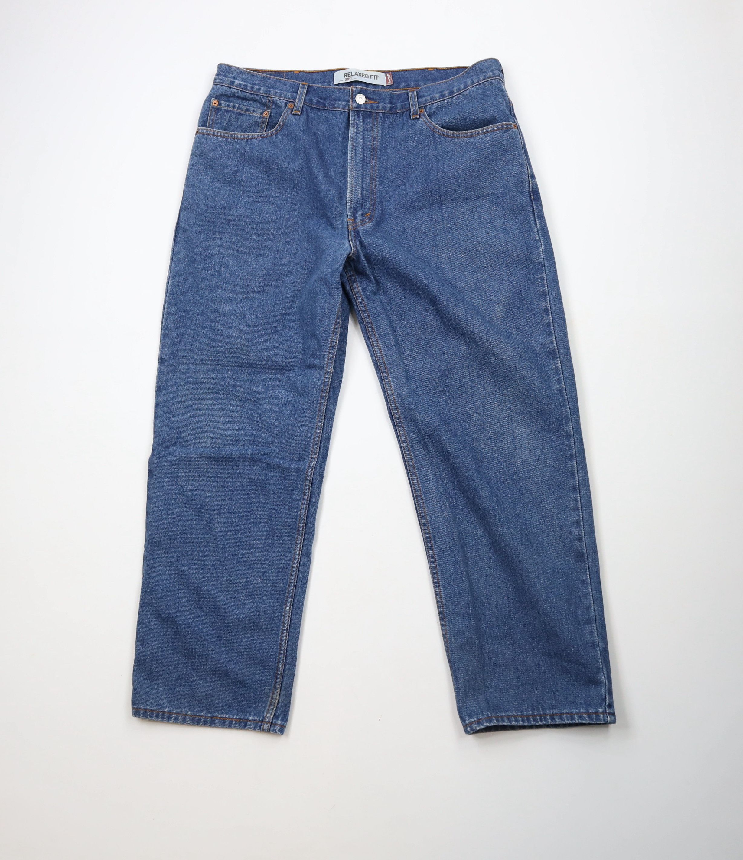 Levi's × Vintage Vintage Y2K 2005 Levis 550 Fit Denim Jeans Blue Cotton Size US 38 / EU 54 - 1 Thumbnail