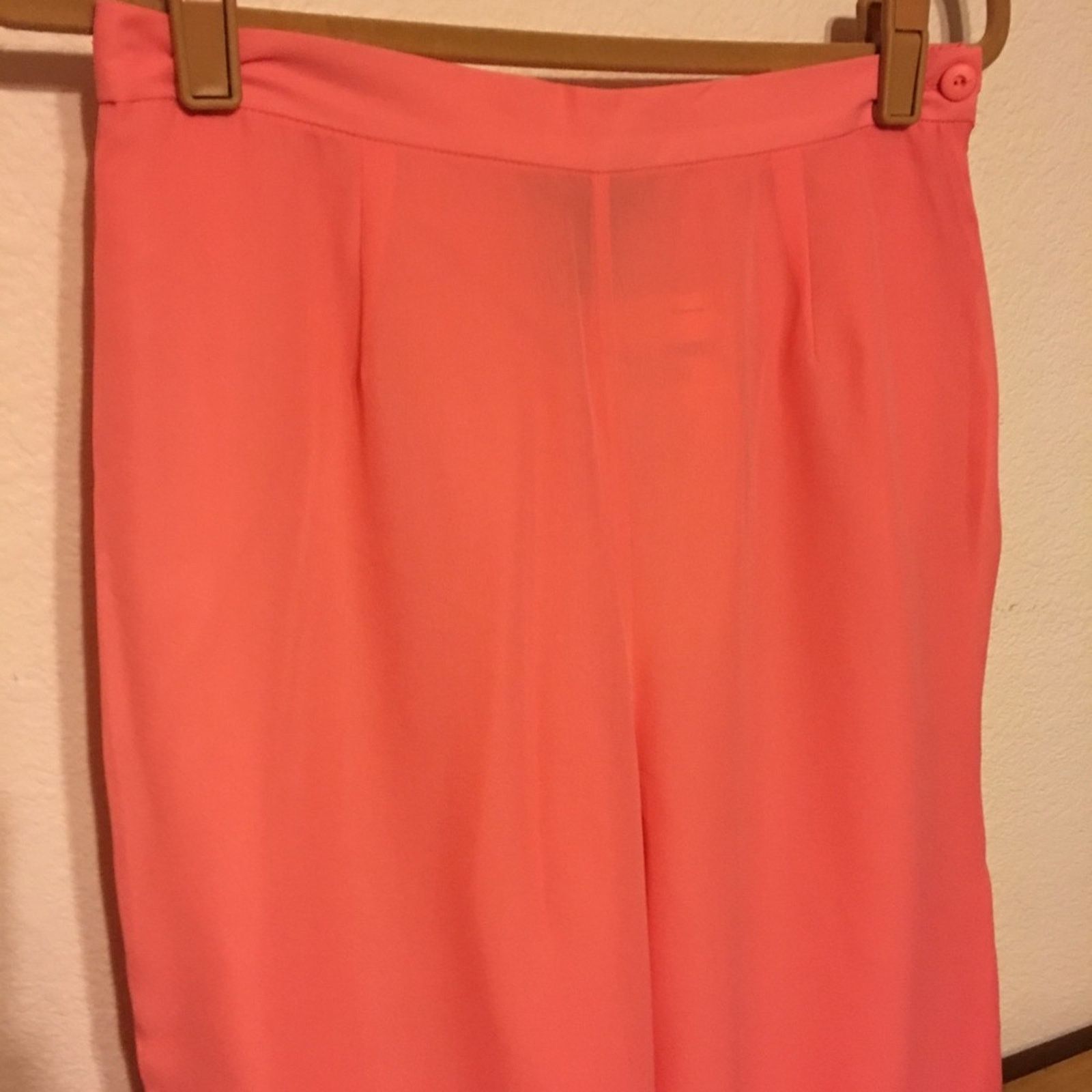 Other Metro Style pull on trouser coral pink NWT Size 34" / US 12 / IT 48 - 2 Thumbnail