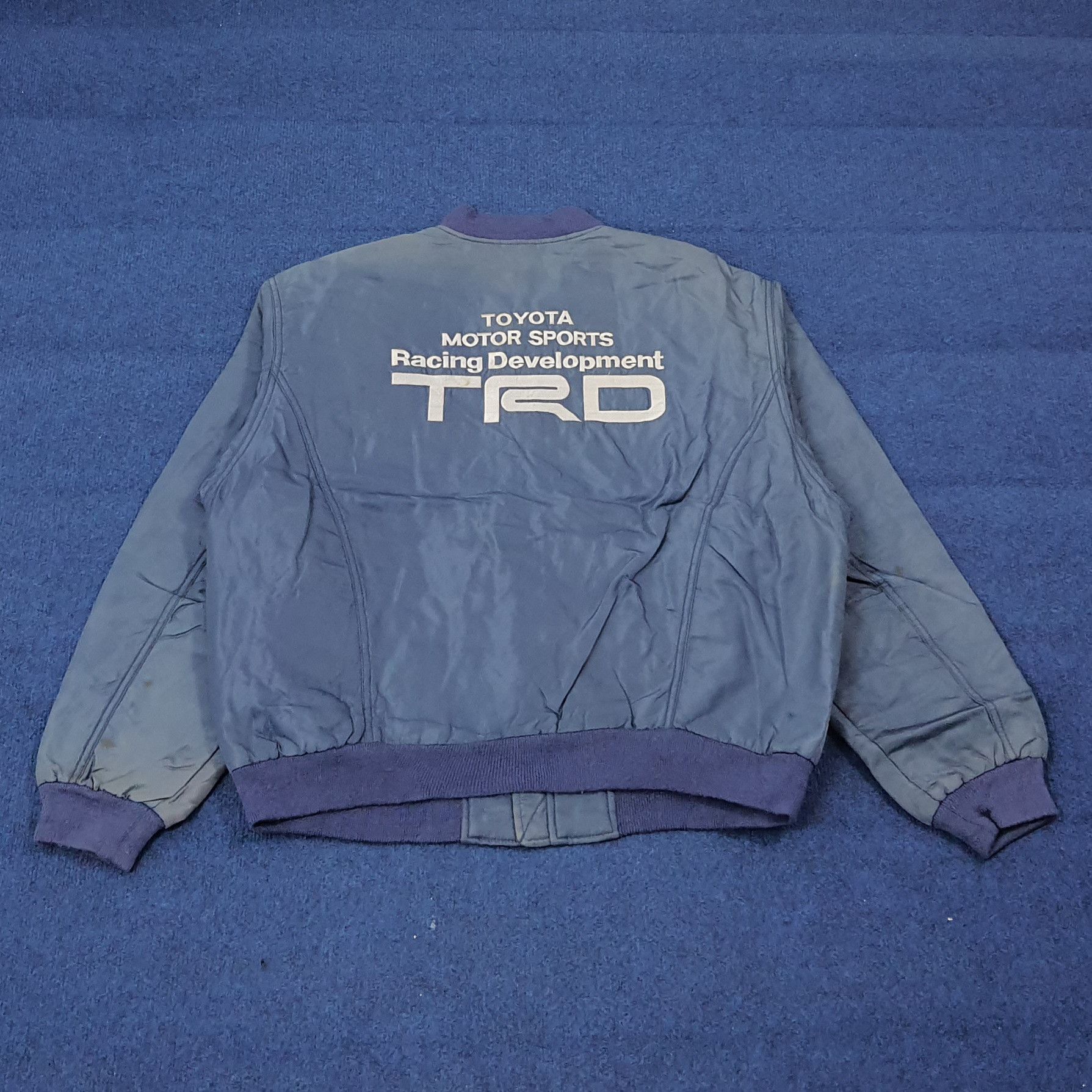 Japanese Brand Vintage 90s Toyota TRD Retro MA-1 Style Bomber C274N3 Size US L / EU 52-54 / 3 - 1 Thumbnail