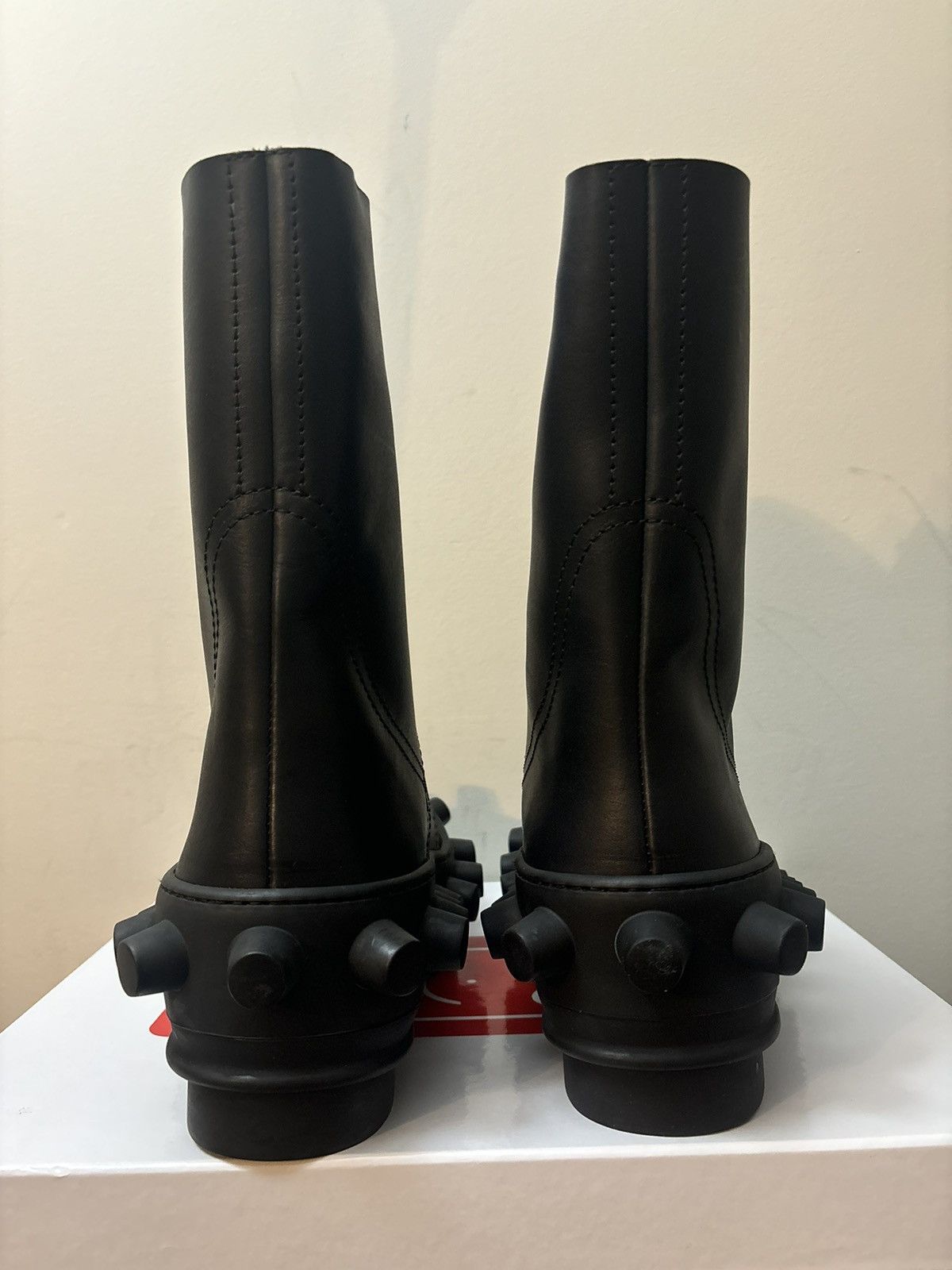 Walter Van Beirendonck Walter Van Beirendonck Boom Leather Rubber Sole Boots Black Size US 13 / EU 46 - 5 Thumbnail