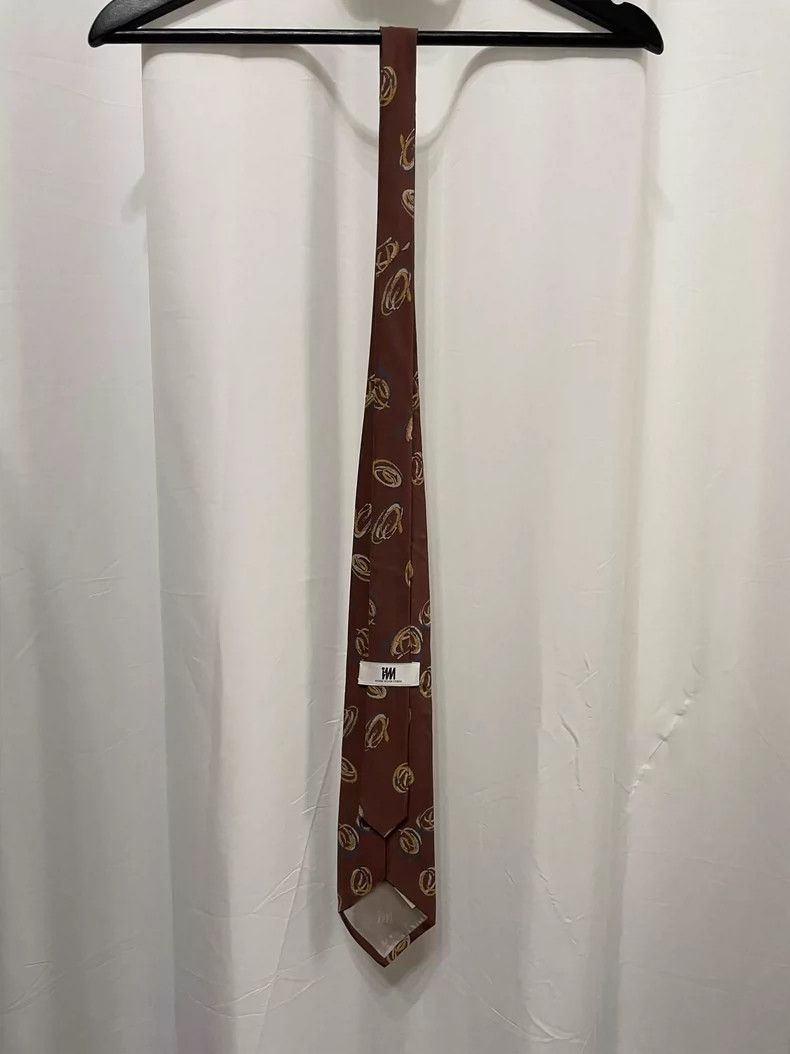 Issey Miyake Issey Miyake Medieval Silk Tie with Interesting Geometric P Size ONE SIZE - 2 Thumbnail