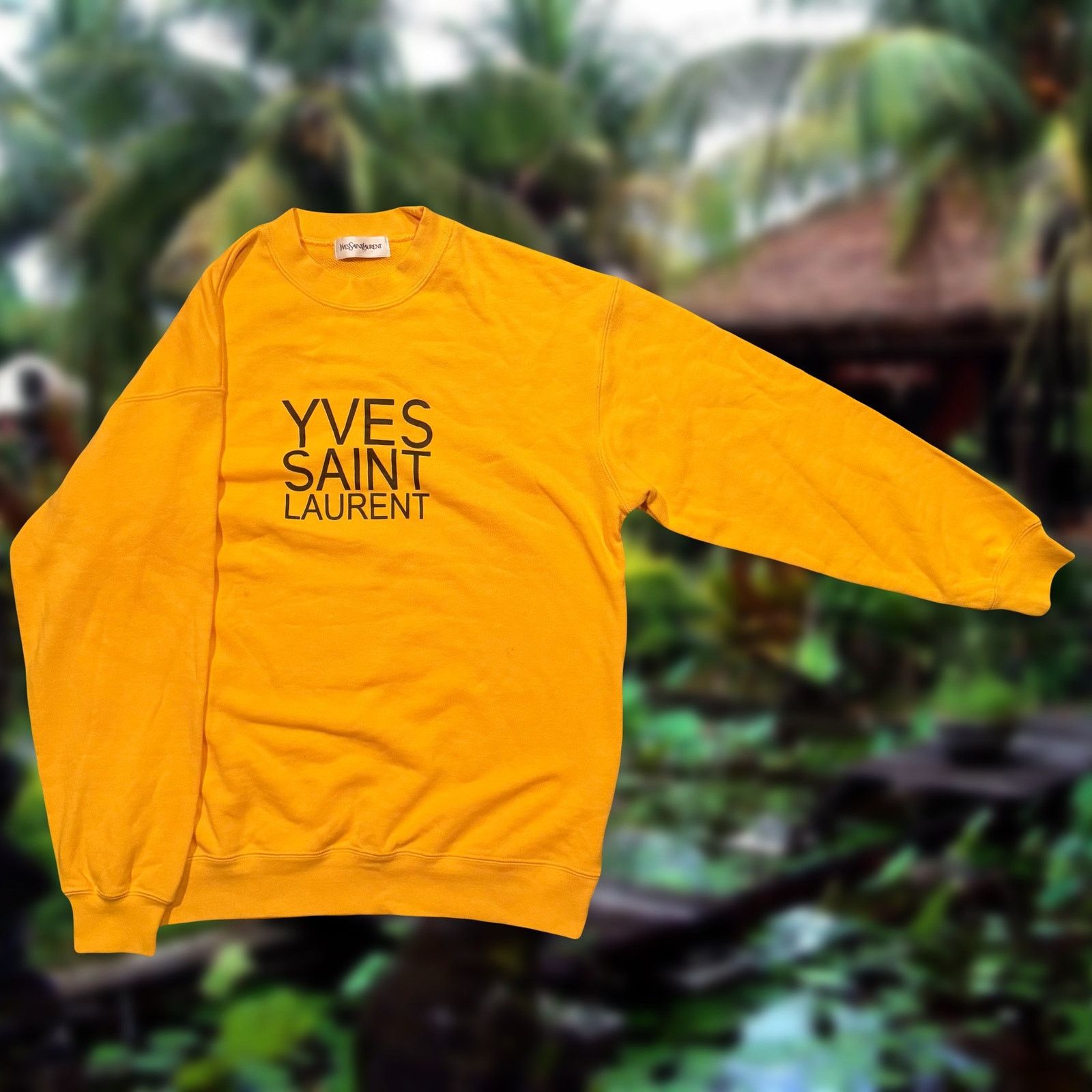Yves Saint Laurent yves saint laurent square spell out long sleeve sweatshirt Size US M / EU 48-50 / 2 - 1 Thumbnail