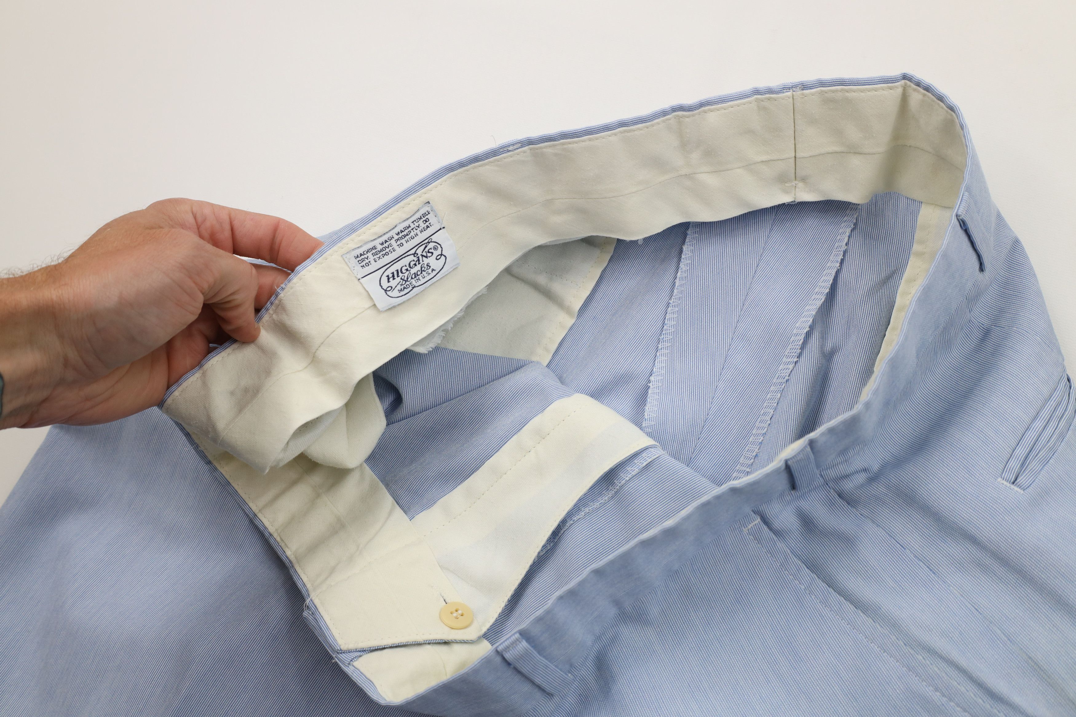 Vintage Vintage 70s Streetwear Striped Bell Bottoms Pants USA Blue Size US 40 / EU 56 - 8 Thumbnail