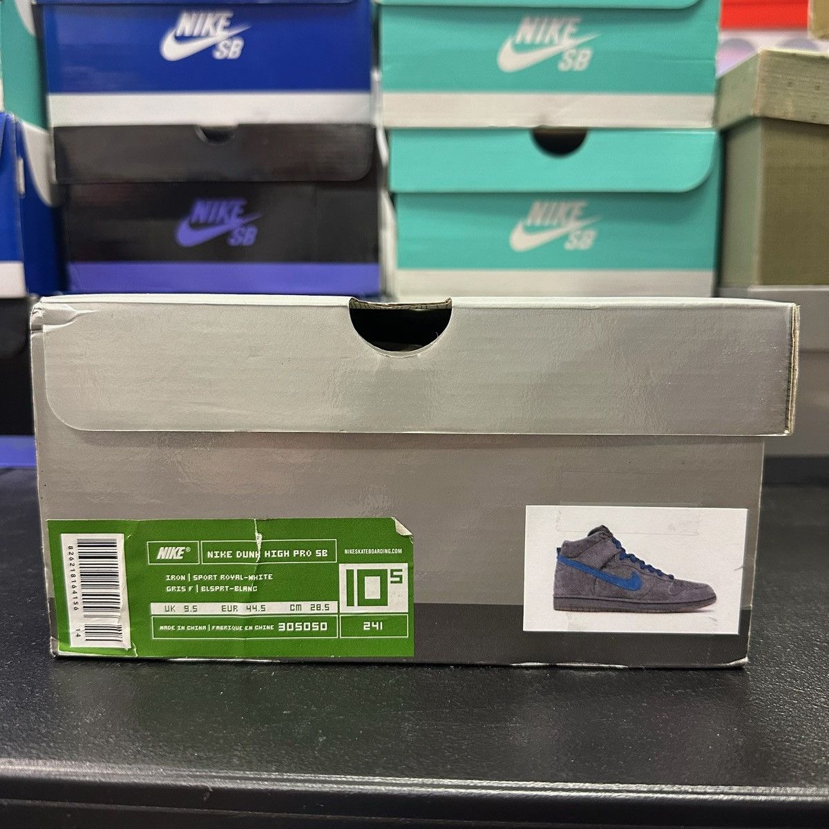 Nike Size 10.5 - Nike Dunk Pro SB High Iron 305050-241 Size US 10.5 / EU 43-44 - 7 Thumbnail