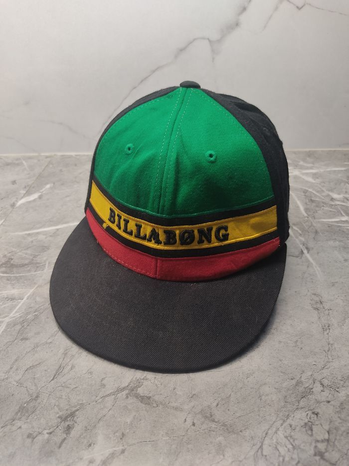 Billabong × Vintage Vintage Billabong Rasta Style Fullcap Size ONE SIZE - 1 Thumbnail