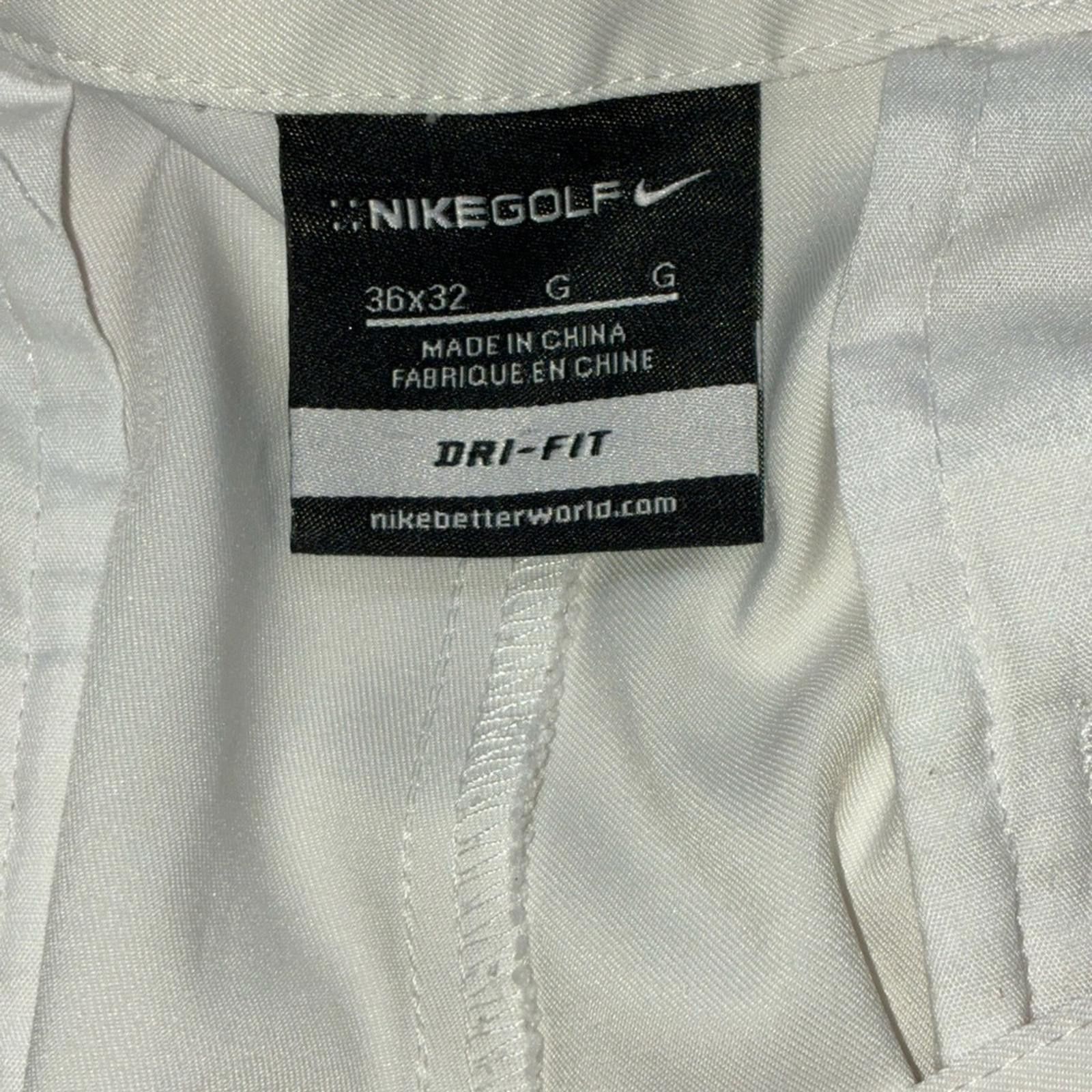 Nike Nike Golf Dri-FIT Men’s Flat Front Pants - 36x32 White Size US 36 / EU 52 - 4 Thumbnail