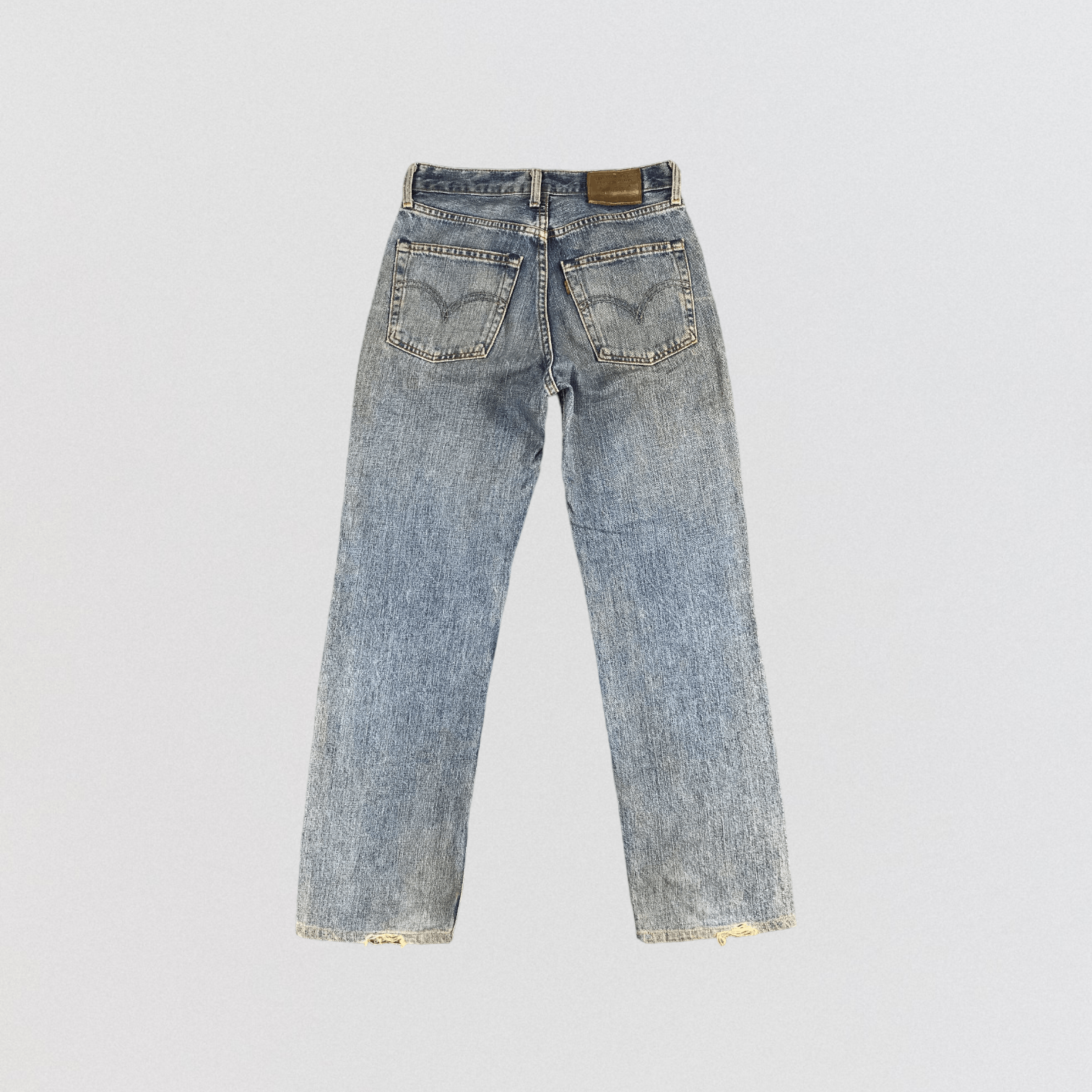 Levi's × Vintage Vintage 90s Distress Mud Wash Levis 502 Jeans-JM1374 Size US 28 / EU 44 - 2 Thumbnail