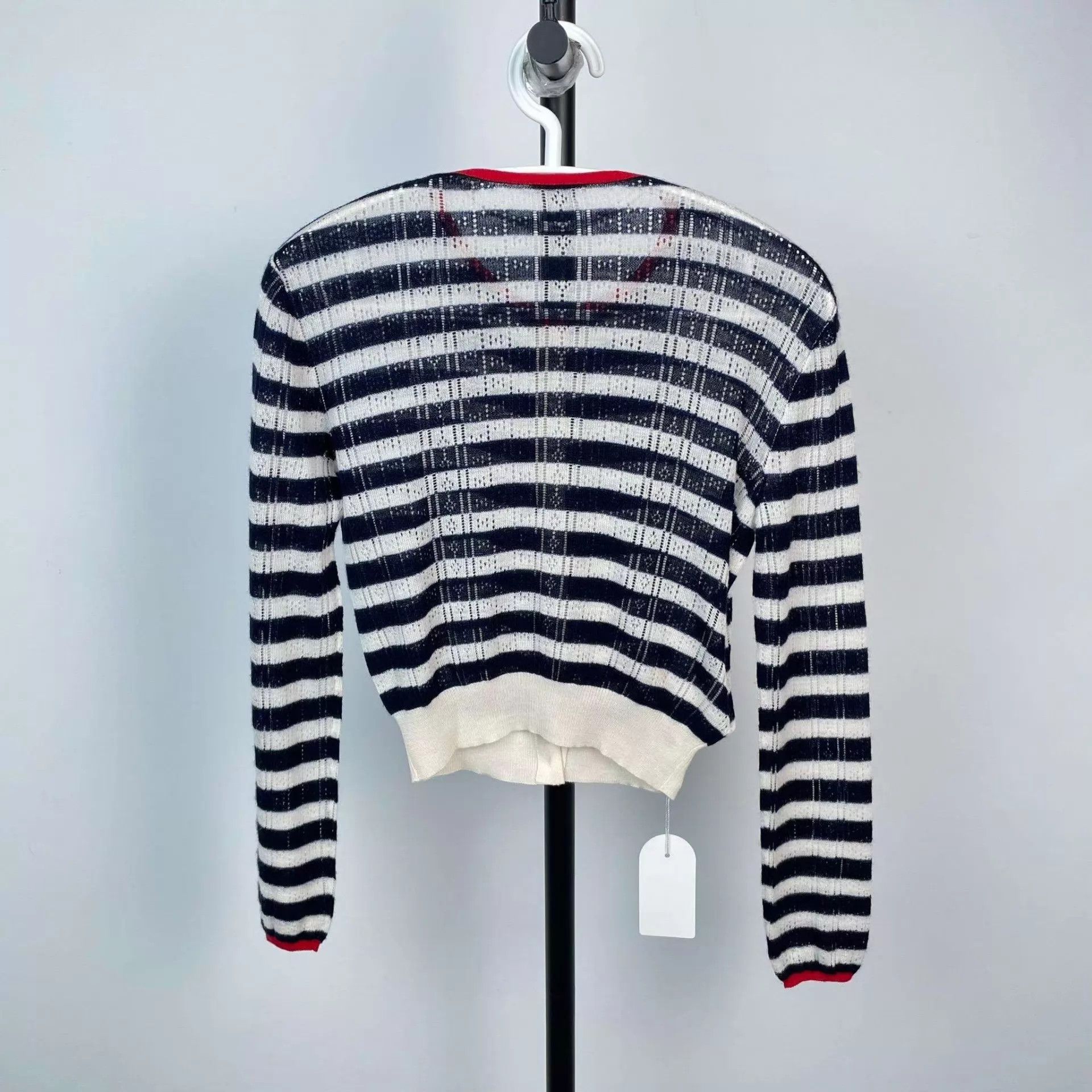 Miu Miu MIU MIU women's striped knit sweater size 38 Size XS / US 0-2 / IT 36-38 - 2 Thumbnail